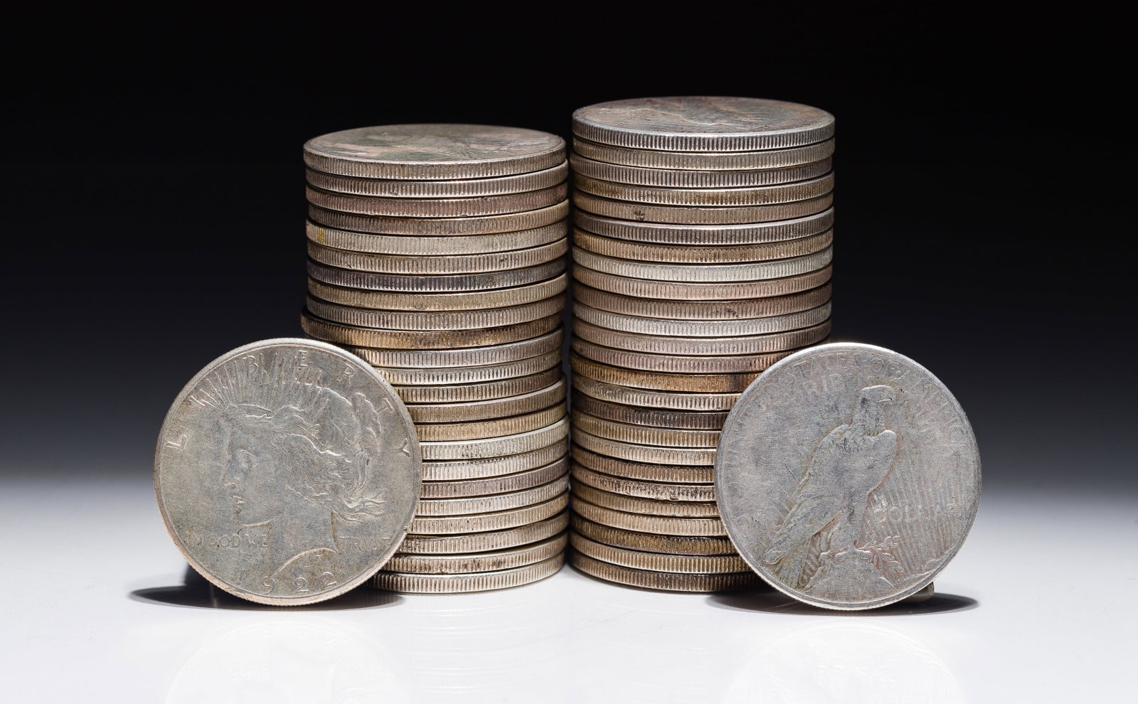 1922-S Peace Dollars $1: 1922-S Peace Dollars $1 (50) coins Property from: a Private Collector, Chicago (Rogers Park), Illinois Category: Dollars > Peace Dollar Estimated Sale Time: 10:54 am CST Shipping Status: