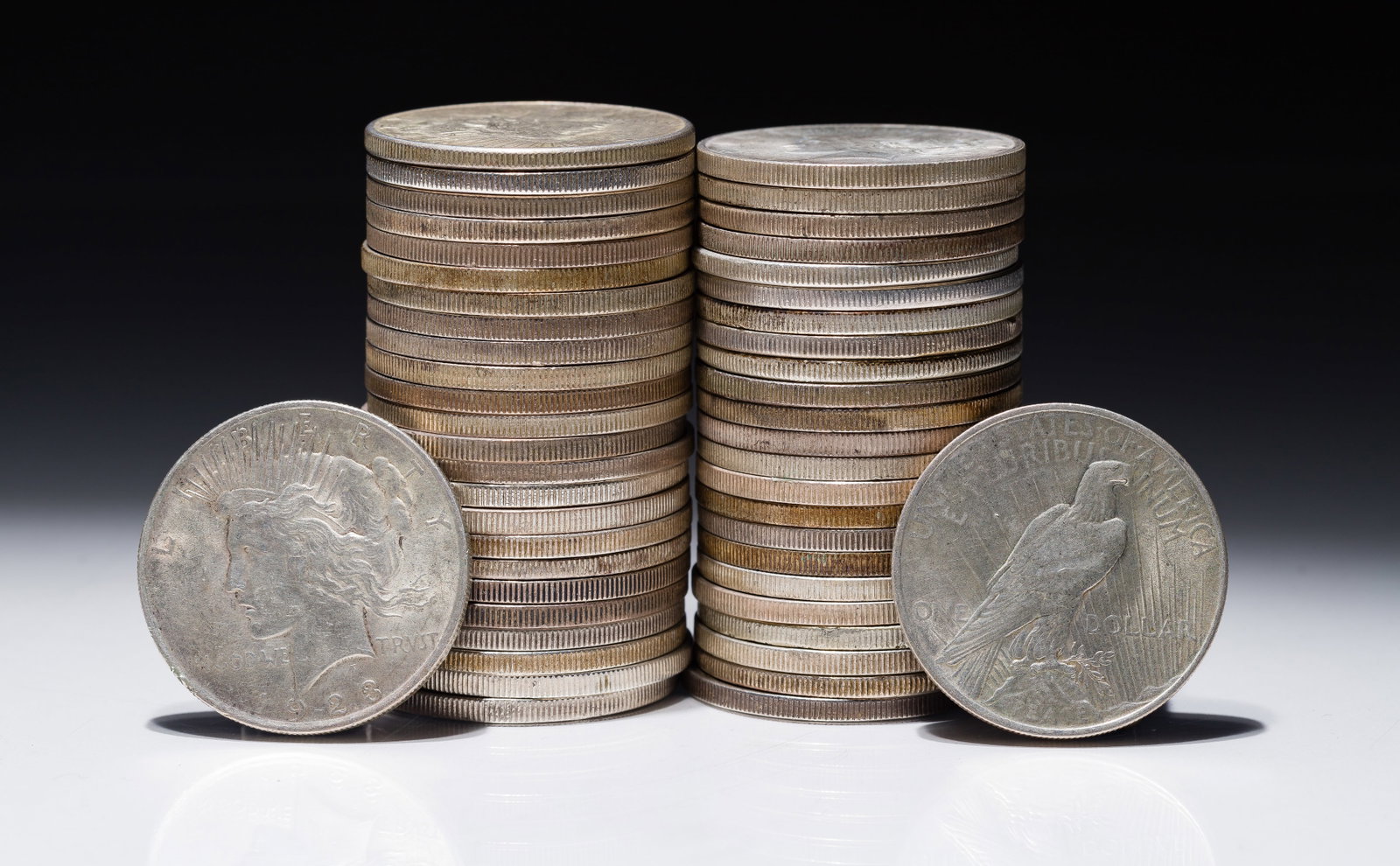 1923 Peace Dollars $1: 1923 Peace Dollars $1 (50) coins Property from: a Private Collector, Chicago (Rogers Park), Illinois Category: Dollars > Peace Dollar Estimated Sale Time: 10:56 am CST Shipping Status: Shipping Quote