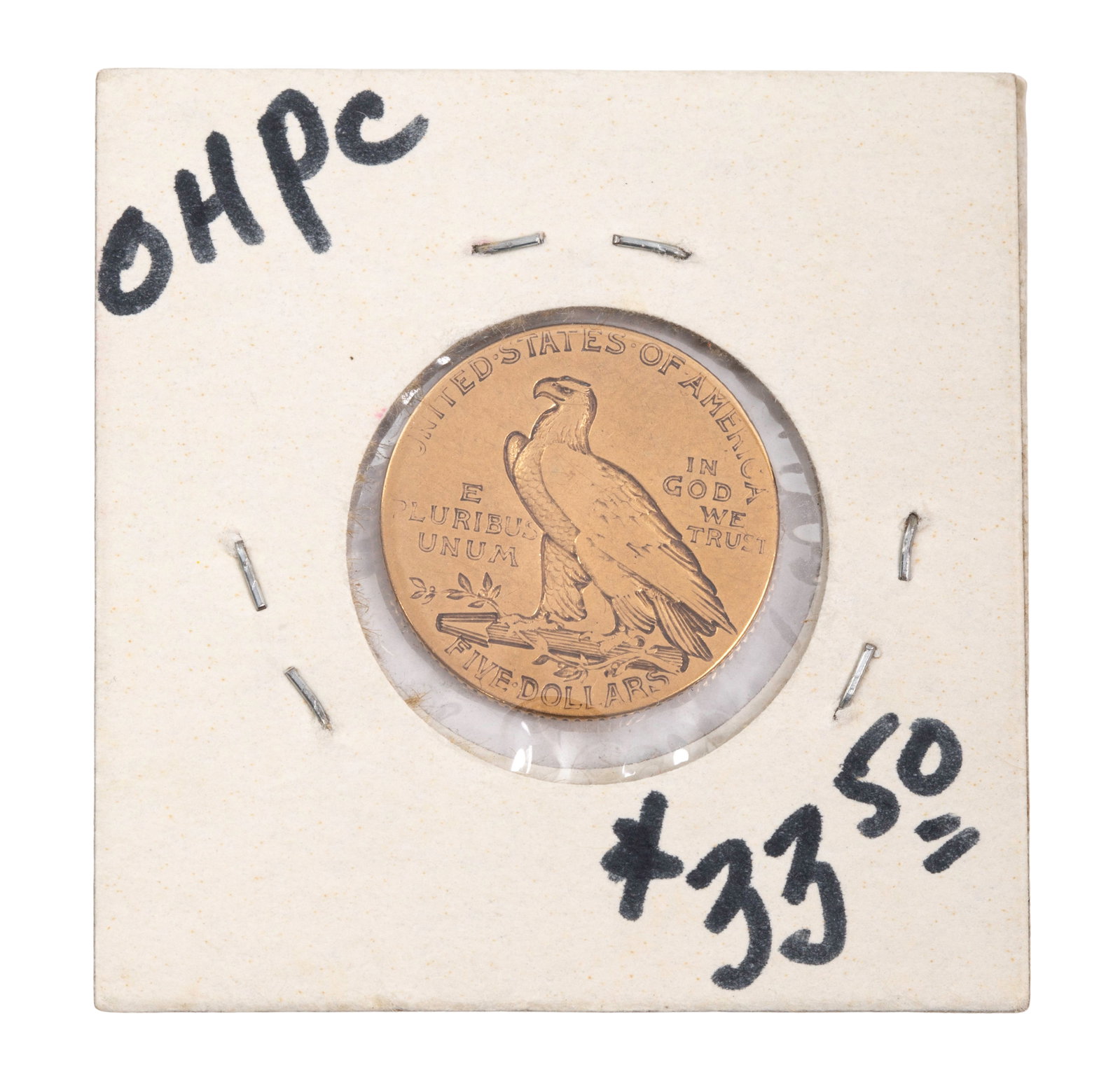 1911 $5 Gold VG - 2