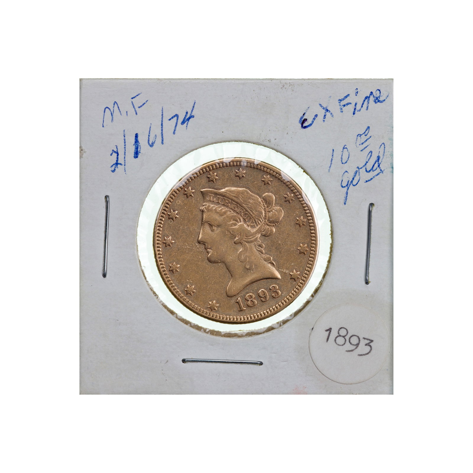 1893 $10 Gold VF: 1893 $10 Gold VF Property from: a Private Collector, Chicago (Rogers Park), Illinois Category: US Gold > $10 Gold Estimated Sale Time: 11:22 am CST Shipping Status: Shipping Quote Download High