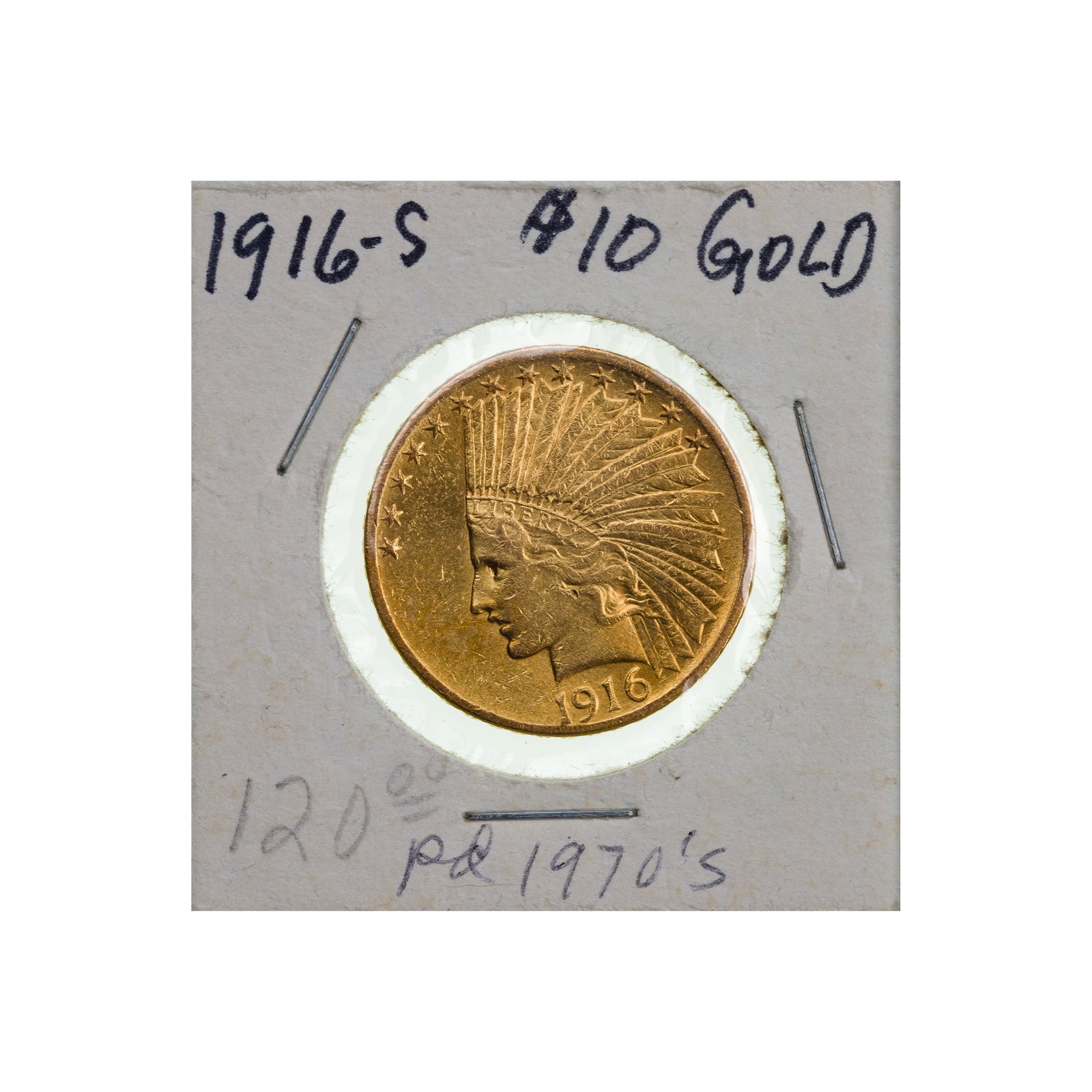 1916-S $10 Gold Unc. Details (1 of 2)