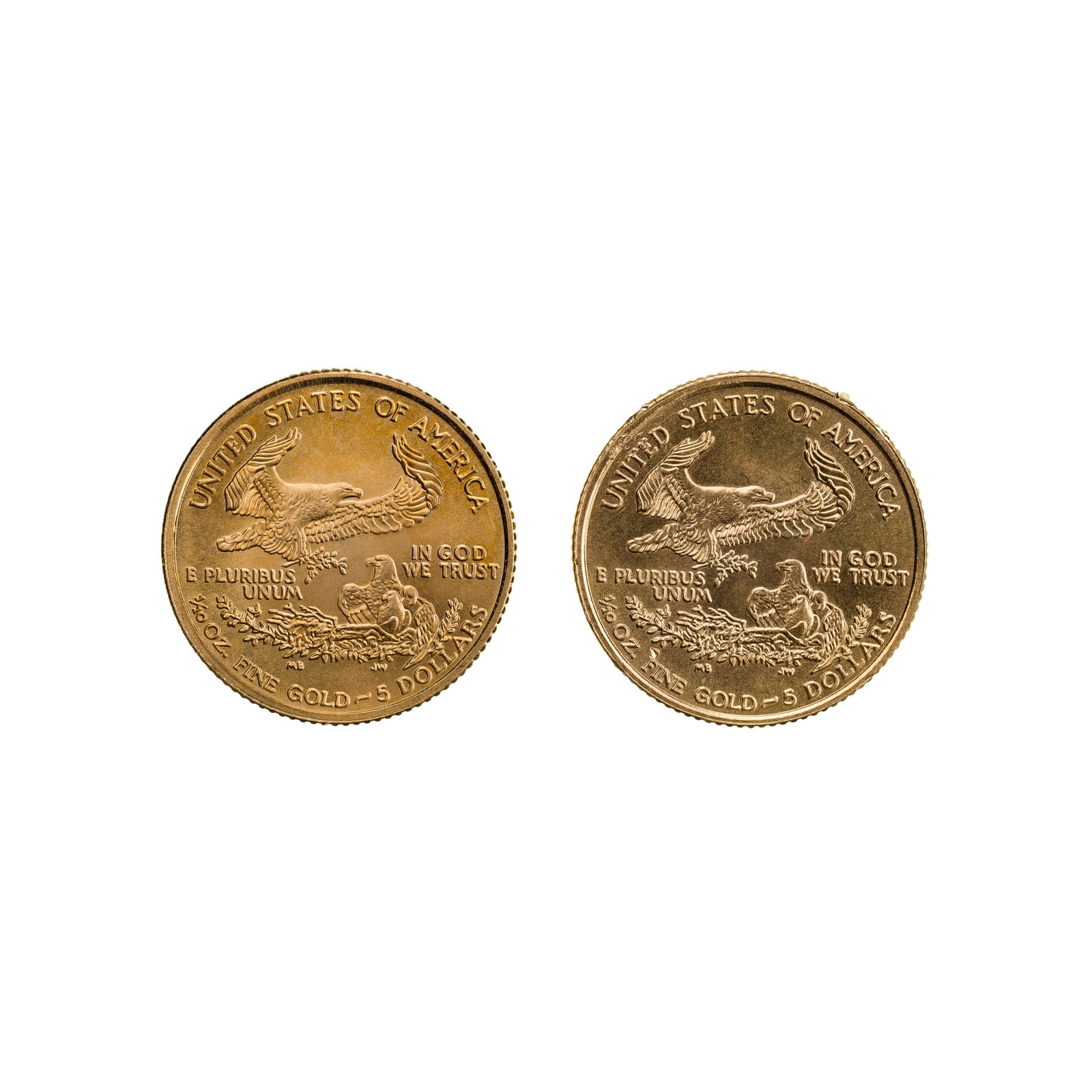 2002 $5 Gold Eagles Unc. - 2