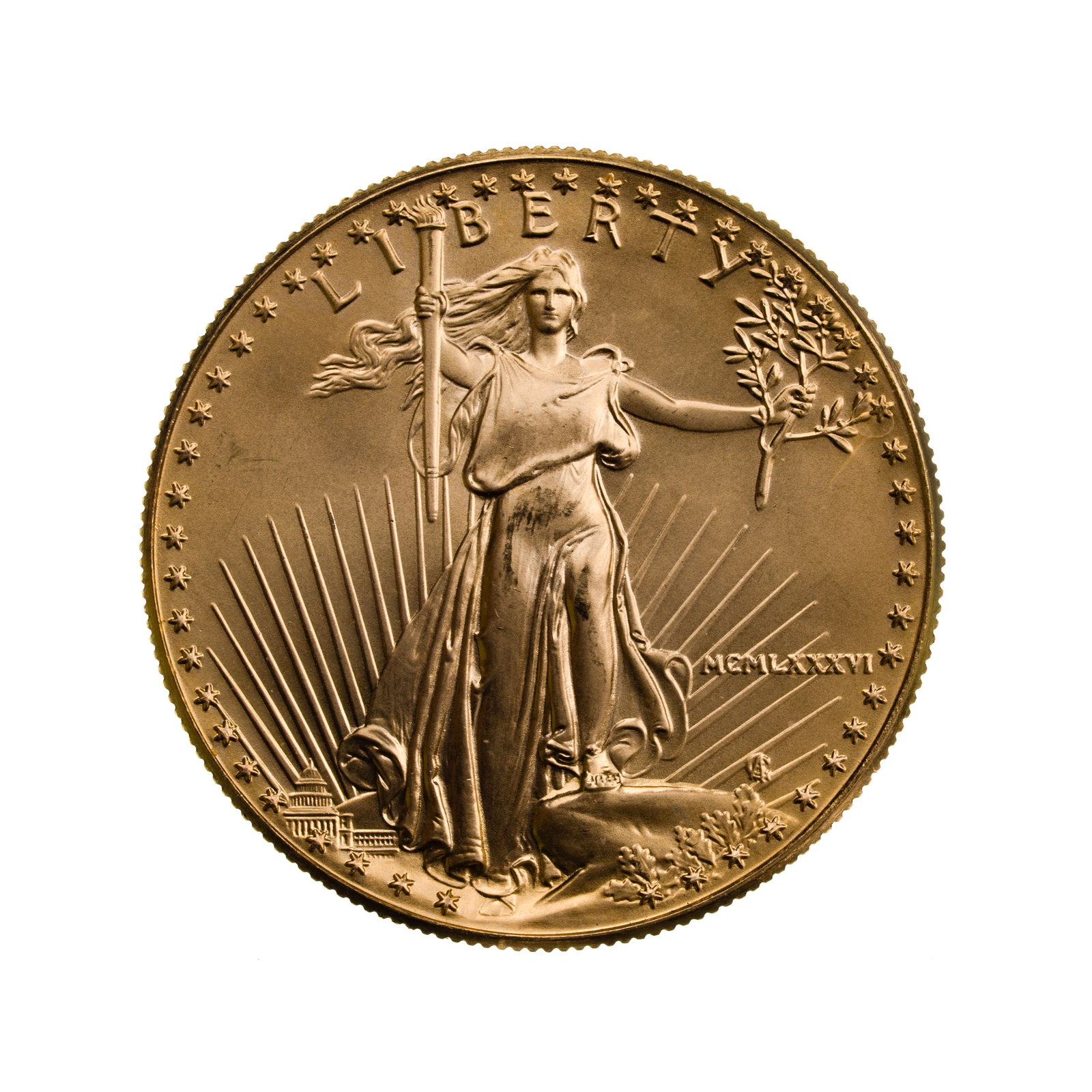 1986 $50 Gold Eagle Unc.: 1986 $50 Gold Eagle Unc. Property from: a Private Collector, Chicago (Rogers Park), Illinois Category: Bullion Coins > Gold Bullion Estimated Sale Time: 11:41 am CST Shipping Status: Shipping Quote