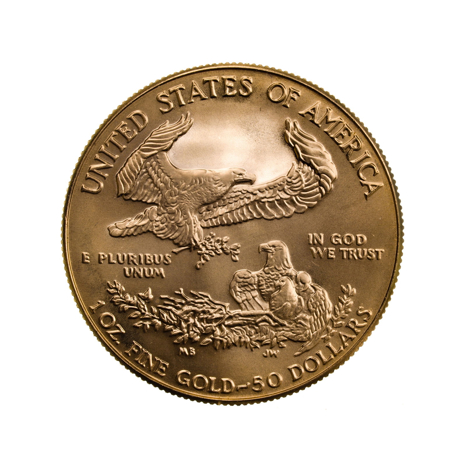 1986 $50 Gold Eagle Unc. - 2