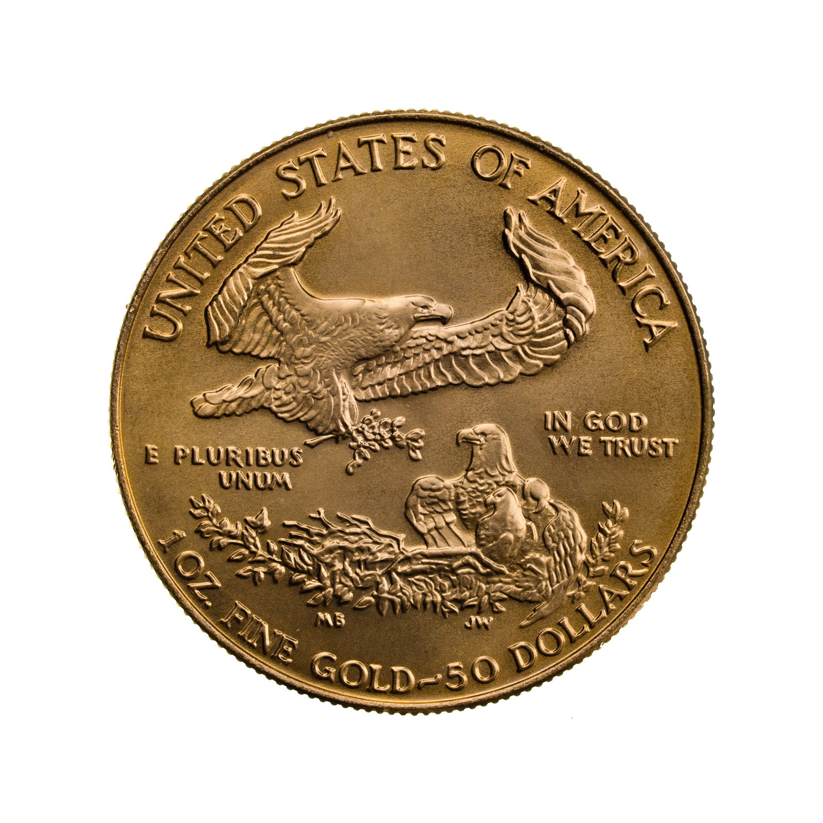 1987 $50 Gold Eagle Unc. - 2