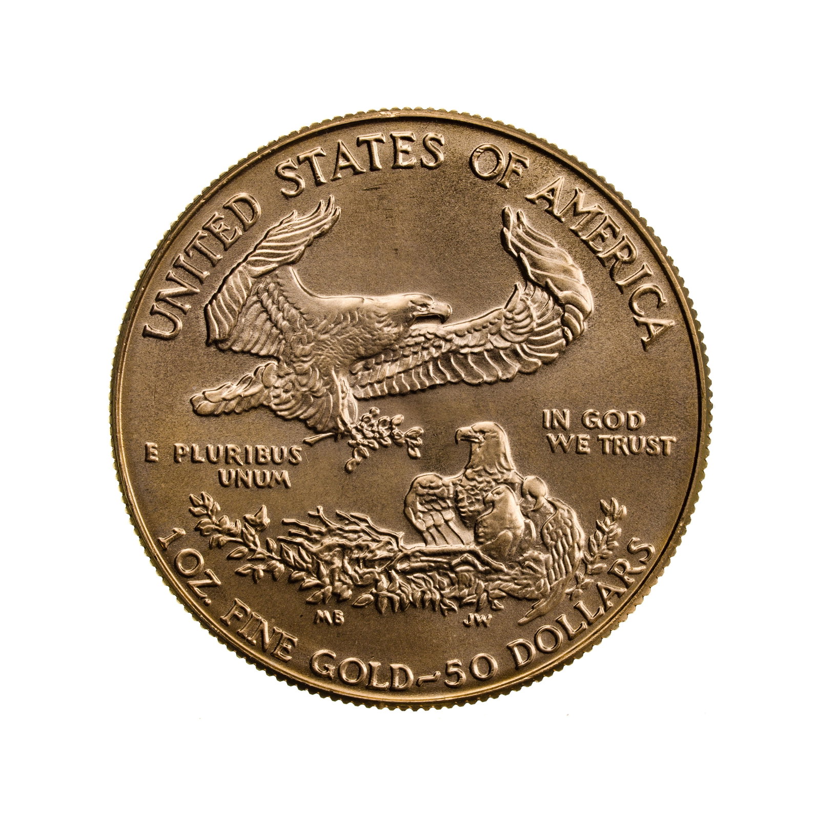 1987 $50 Gold Eagle Unc. - 2