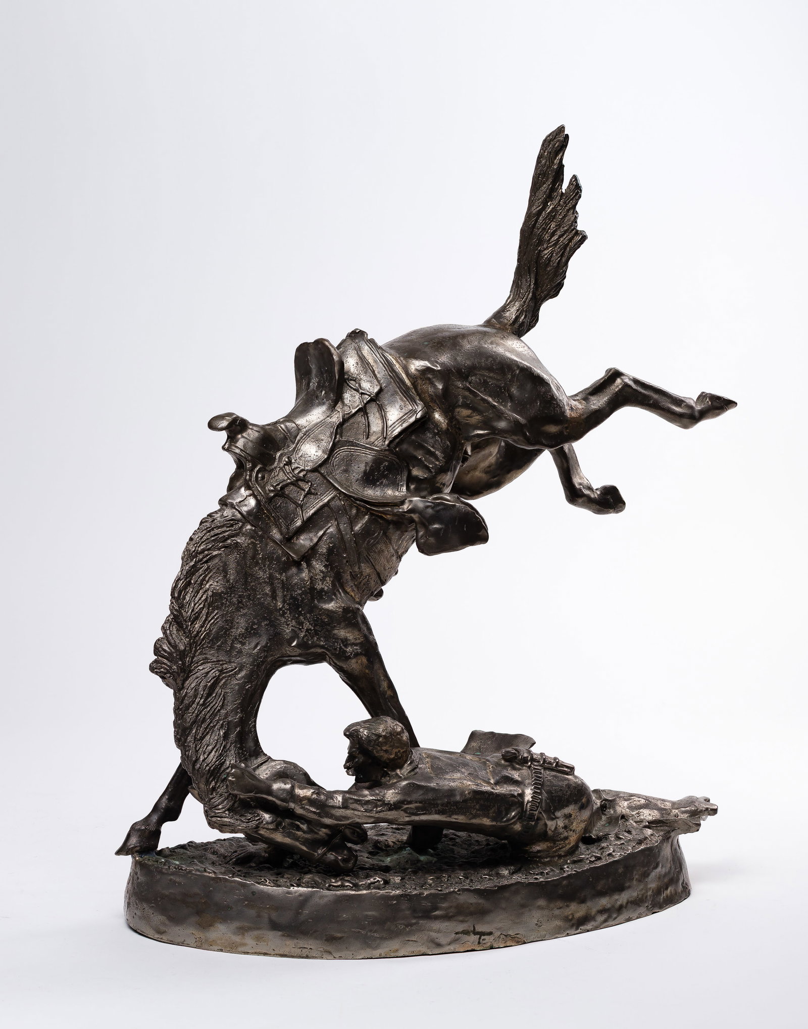 After Frederic Remington (American, 1861-1909) 'Wicked Pony' Bronze Sculpture (1 of 3)