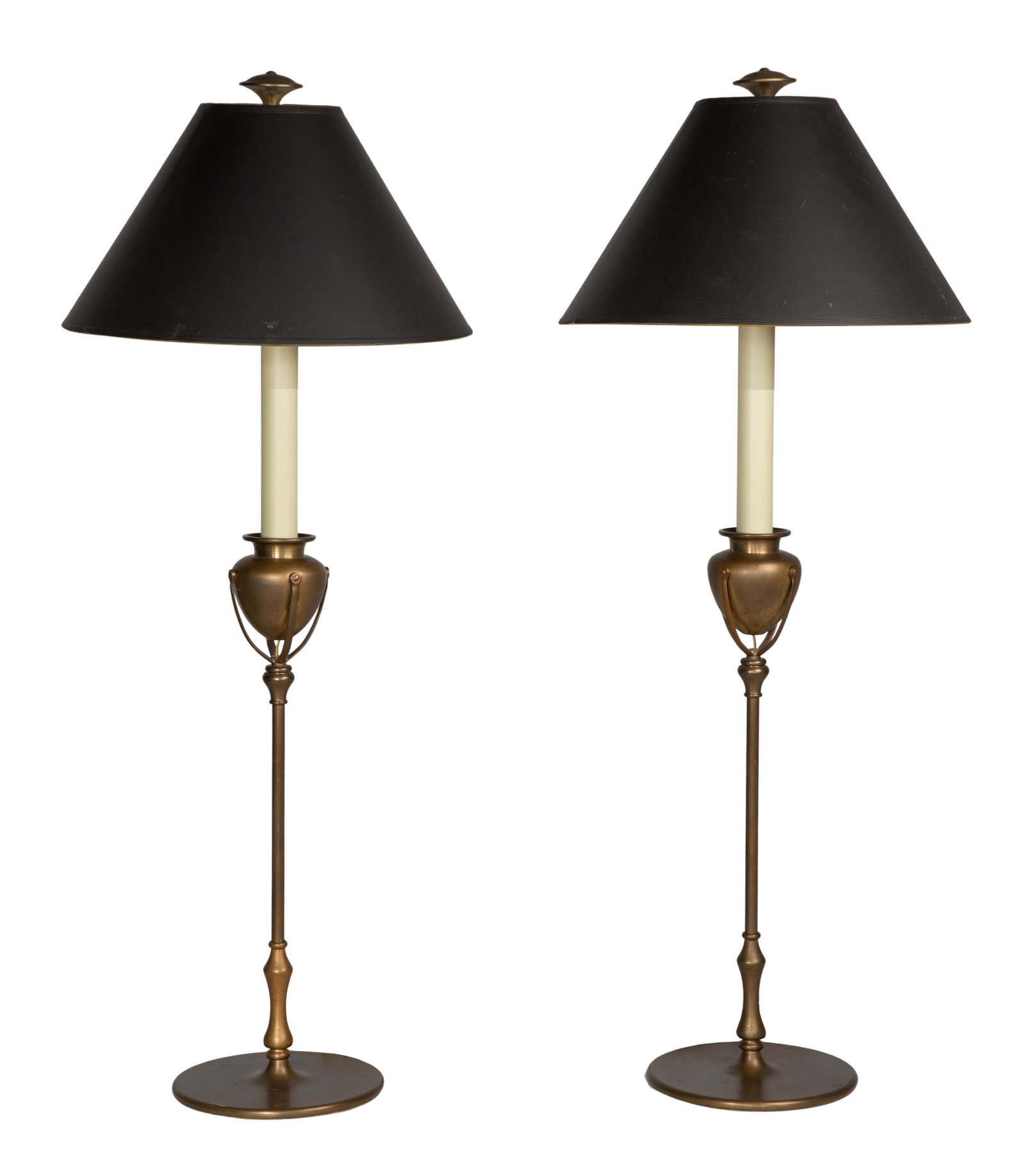 Chapman Secessionist Style Brass Table Lamps (1 of 2)