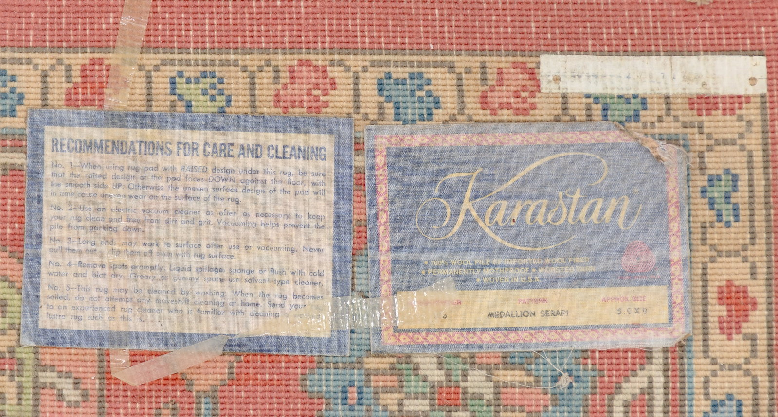 Karastan Serapi Medallion Wool Rug - 5