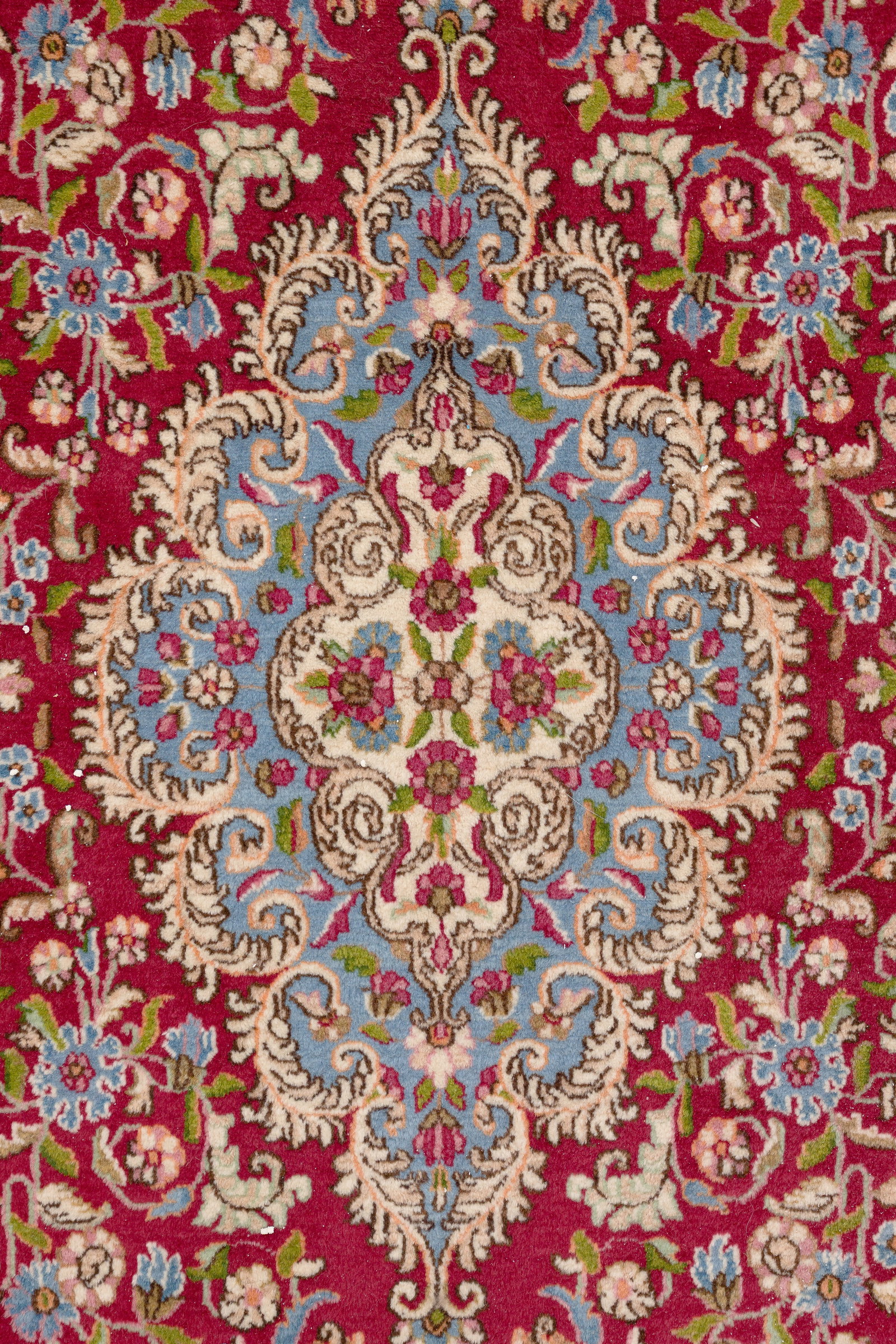 Kerman Style Wool Rug - 4