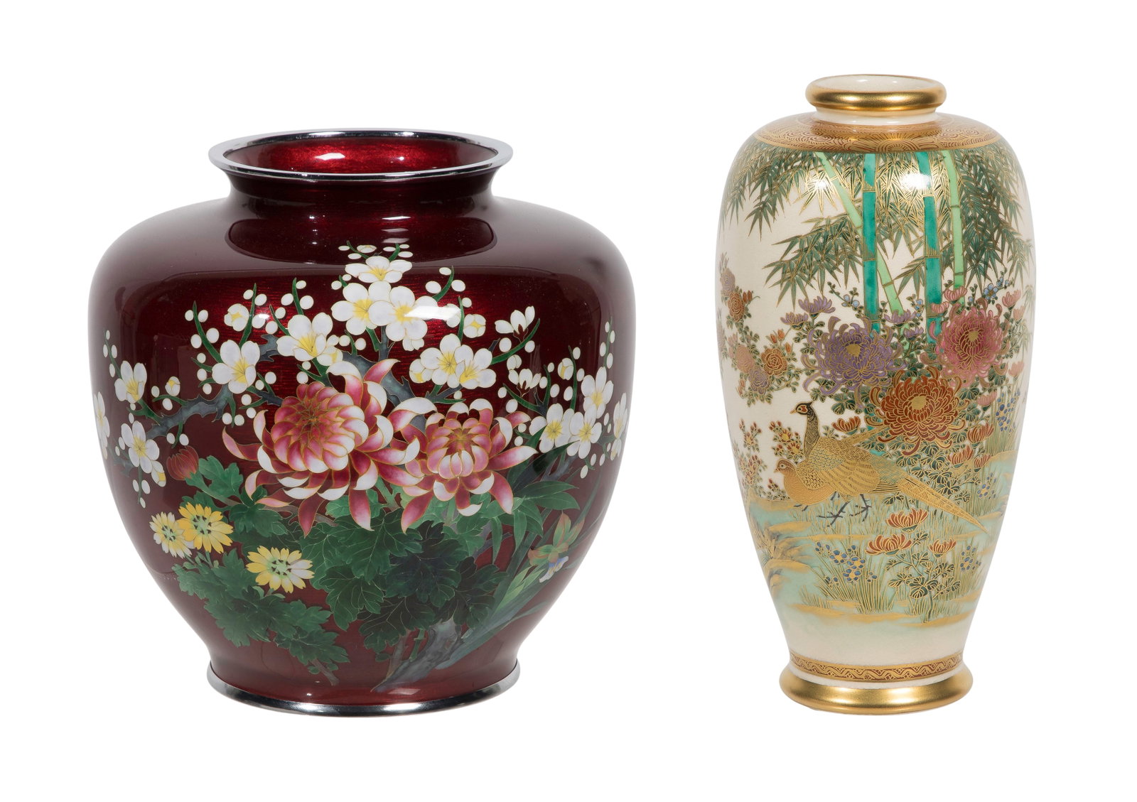 Japanese Cloisonne Vase (1 of 2)