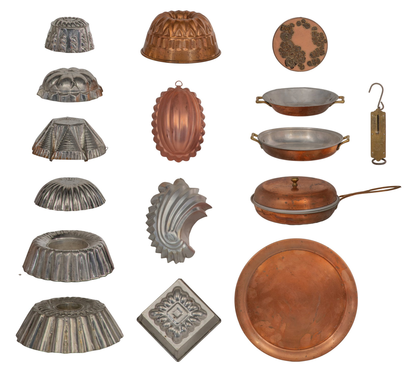 Copper and Metal Kitchen Ware Assortment (1 of 1)
