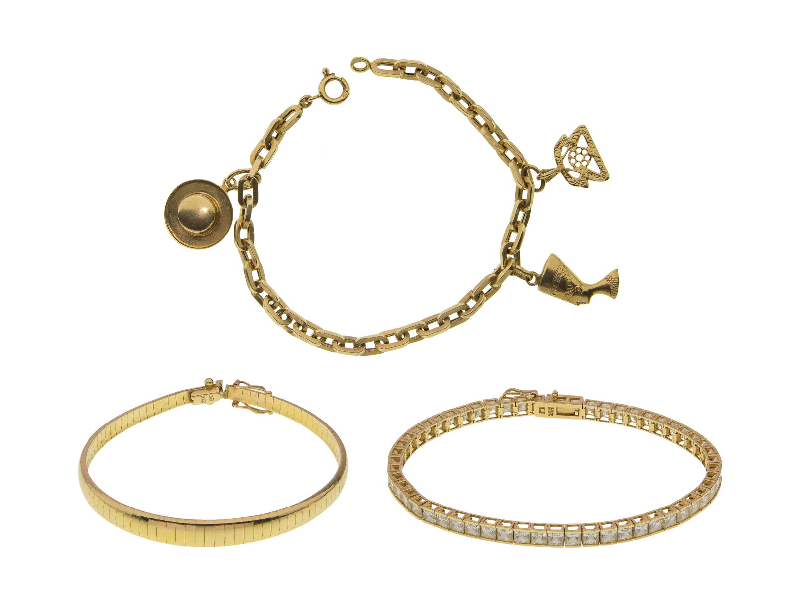 14k Yellow Gold Bracelet Assortment (1 of 1)