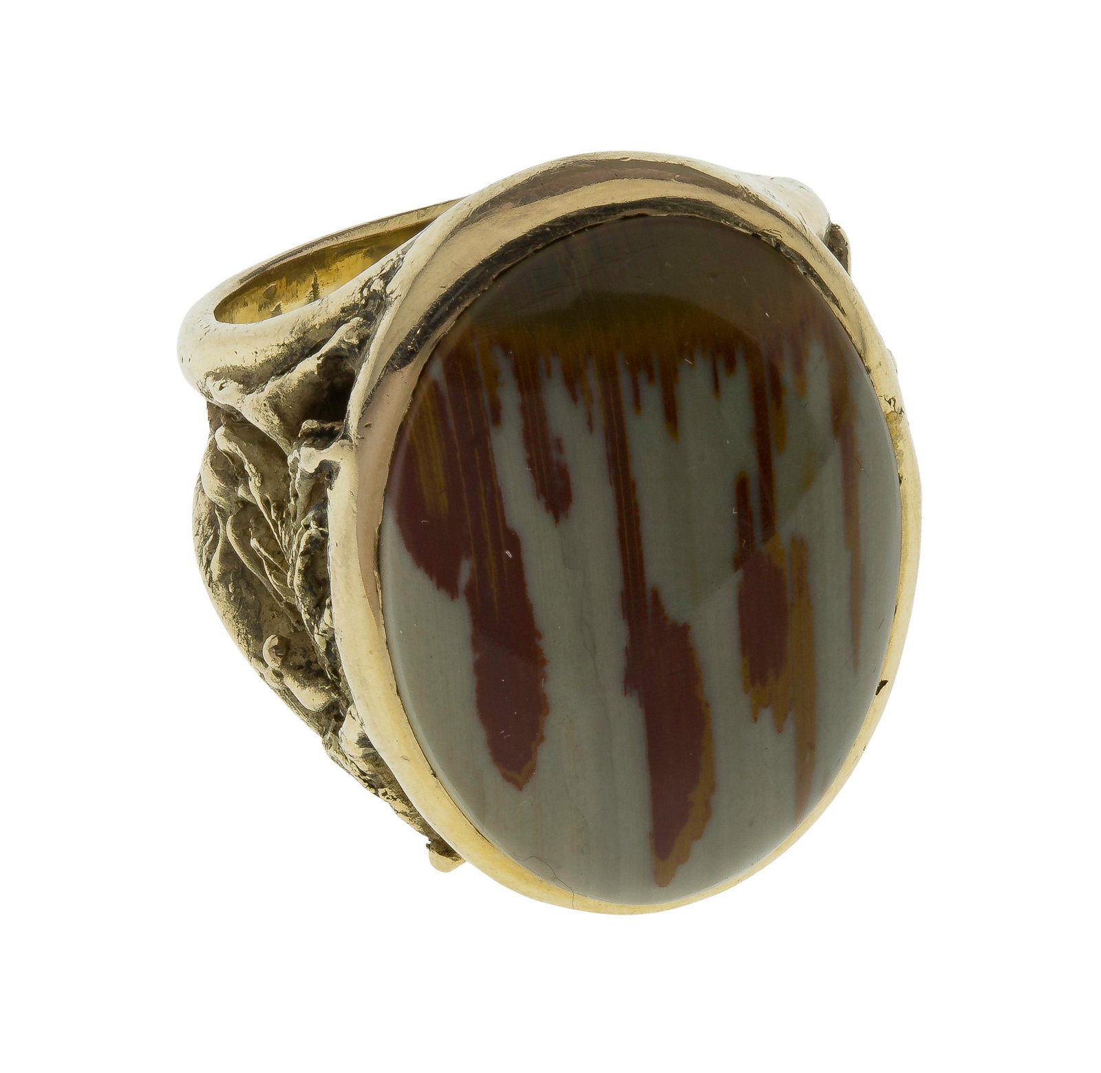 18k Yellow Gold and Jasper Ring (1 of 4)
