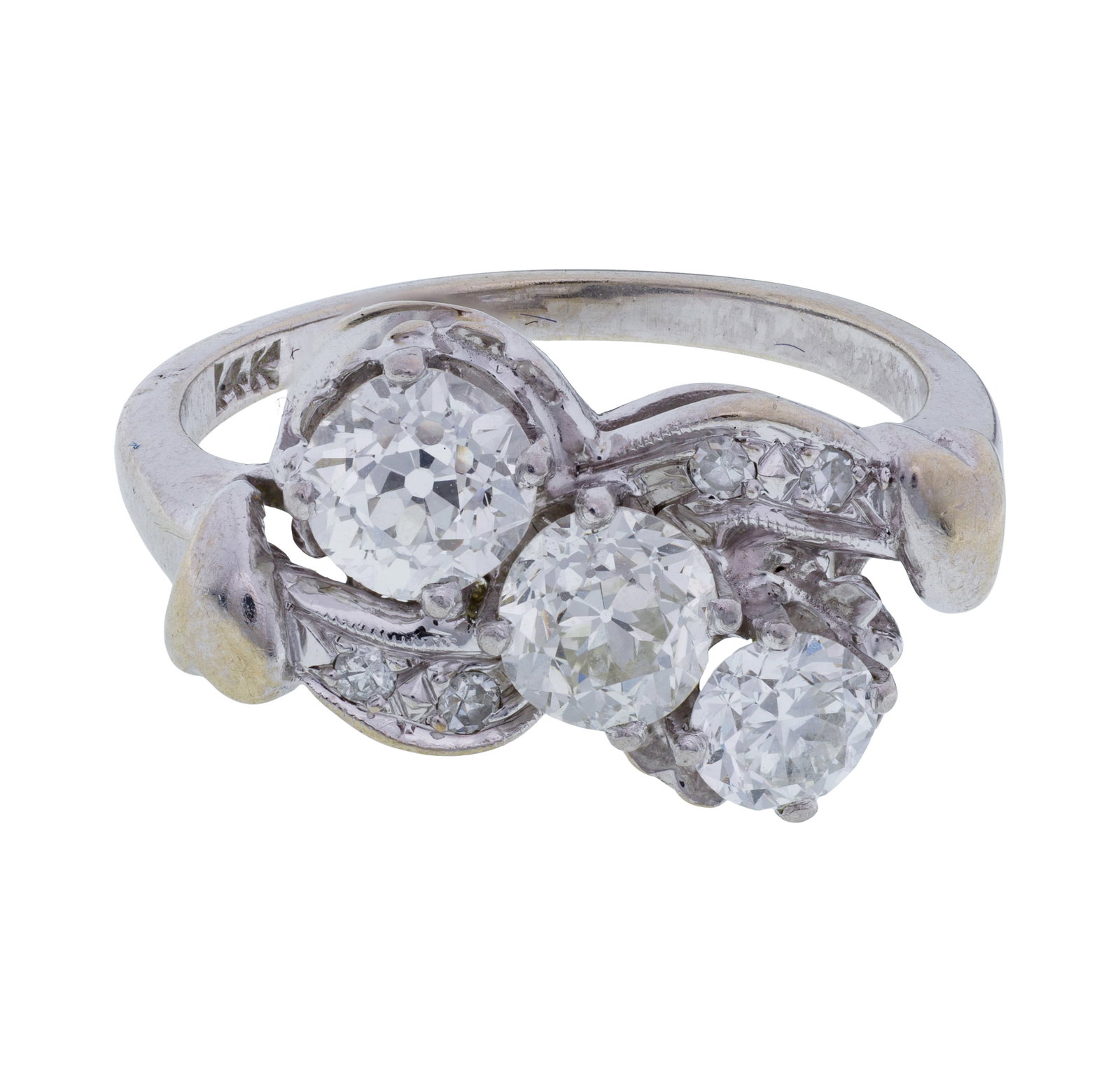 14k White Gold and Diamond Ring (1 of 3)