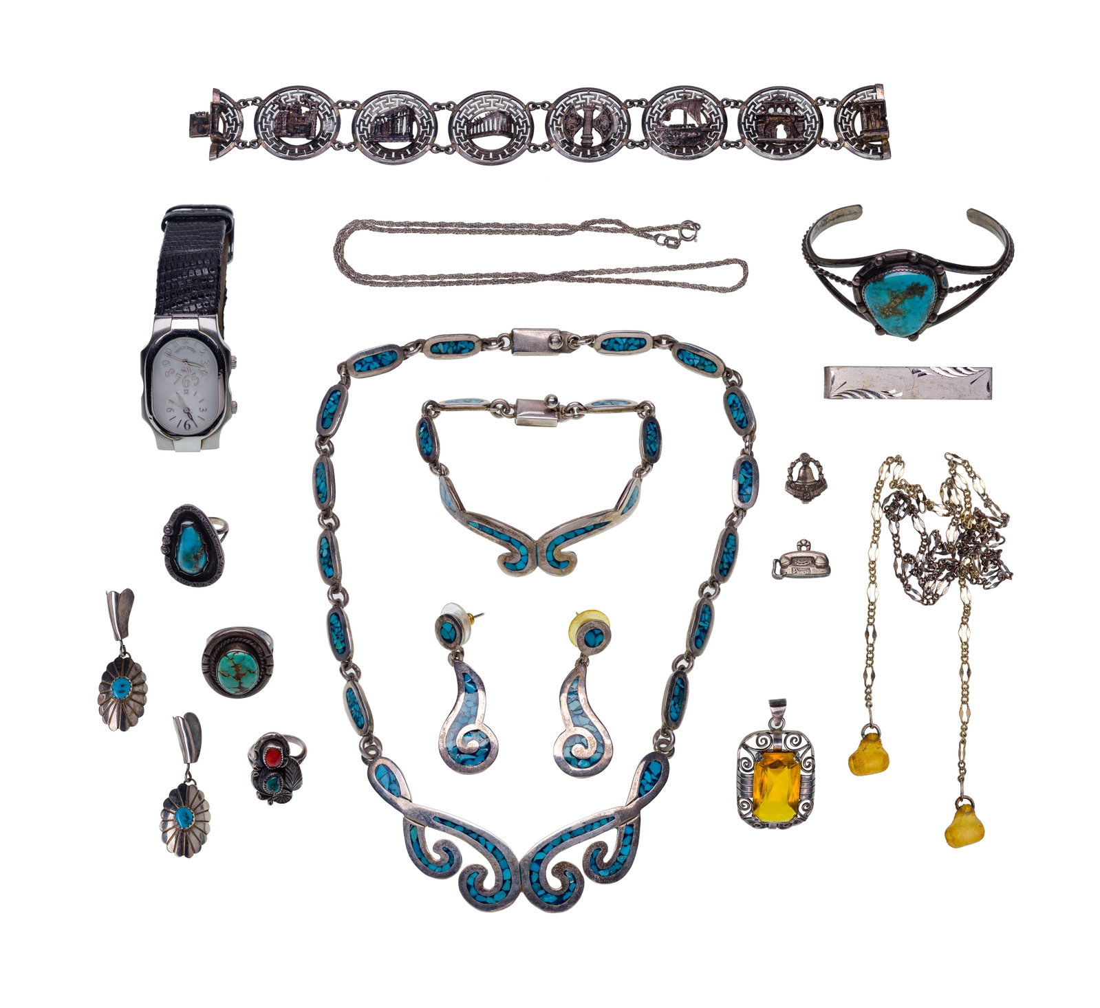 Sterling and Coin Silver and Costume Jewelry Assortment (1 of 3)