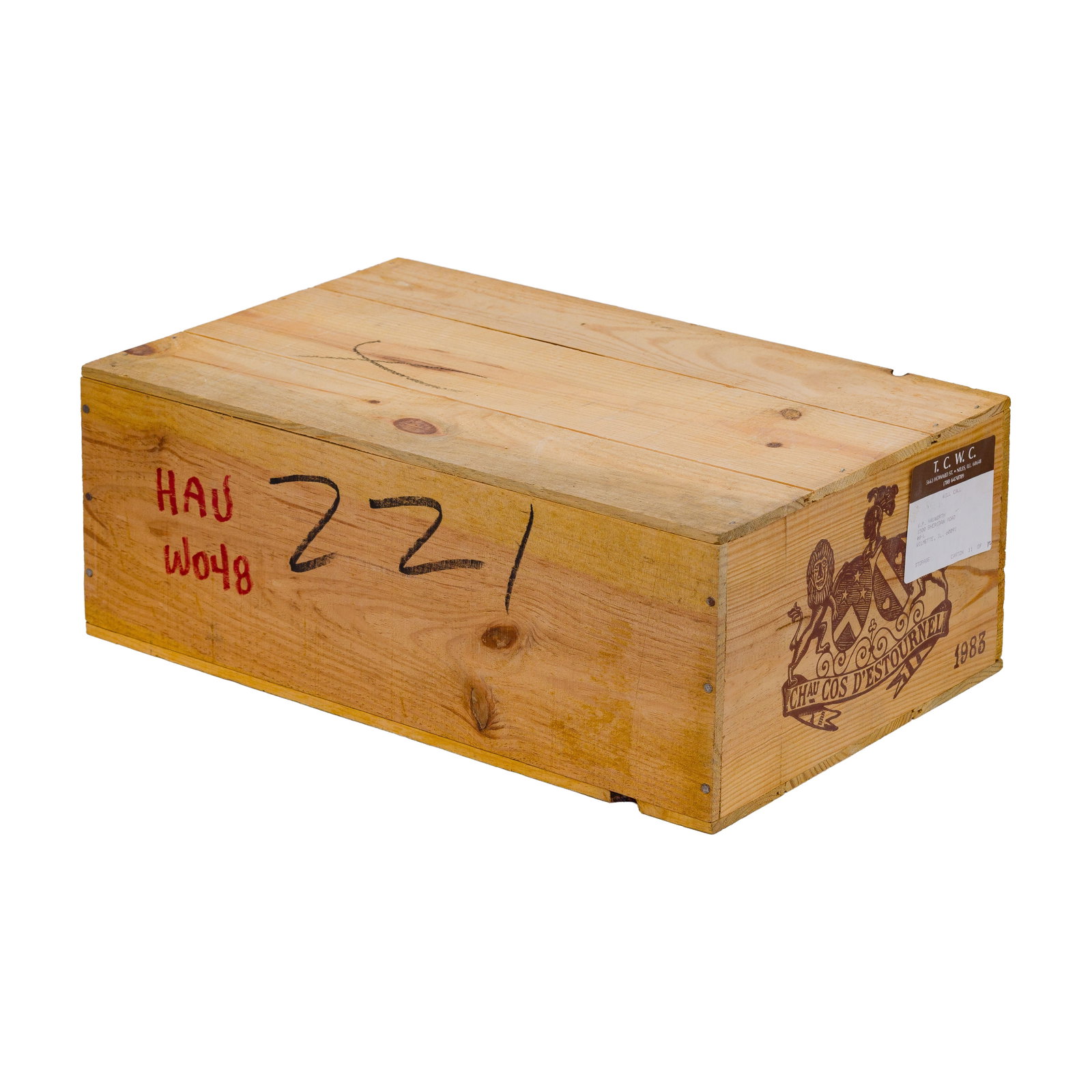 1983 Chateau Cos d'Estournel: 1983 Chateau Cos d'Estournel 1983 Chateau Cos d'Estournel (12x 750ml), Saint-Estephe, France, sealed OWC having inventory markings Provenance: consigned by the estate of the original owner, found in h