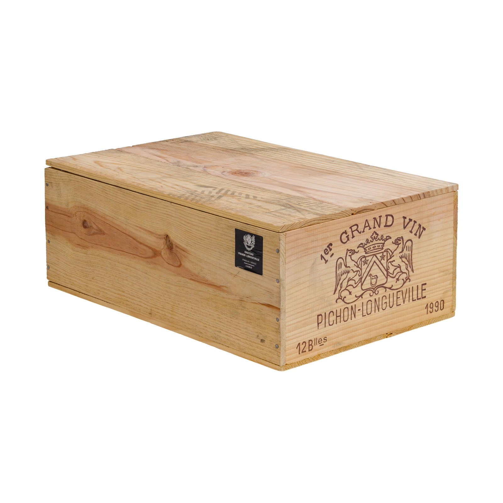 1990 Chateau Pichon-Longueville-Comtesse-de-Lalande: 1990 Chateau Pichon-Longueville-Comtesse-de-Lalande 1990 Chateau Pichon-Longueville-Comtesse-de-Lalande (12x 750ml), Pauillac, Bordeaux, France, sealed OWC having markings Provenance: consigned by the