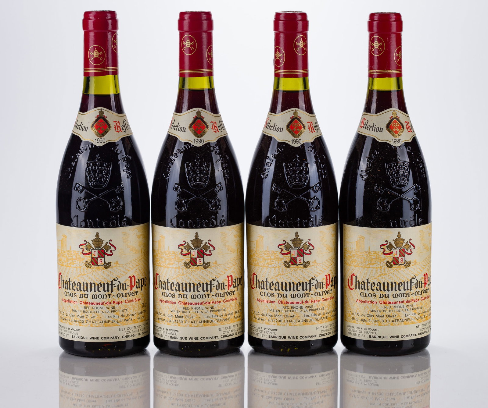 1990 Chateauneuf-du-Pape Clos Du Mont-Olivet Red Wine (1 of 1)