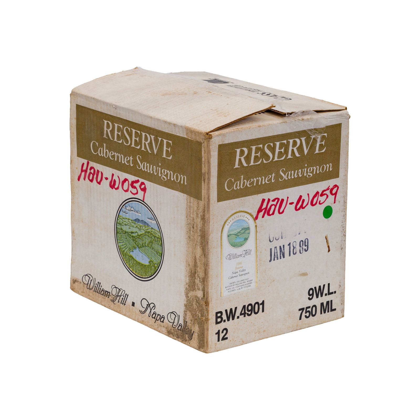1986 William Hill Reserve Cabernet Sauvignon (1 of 2)