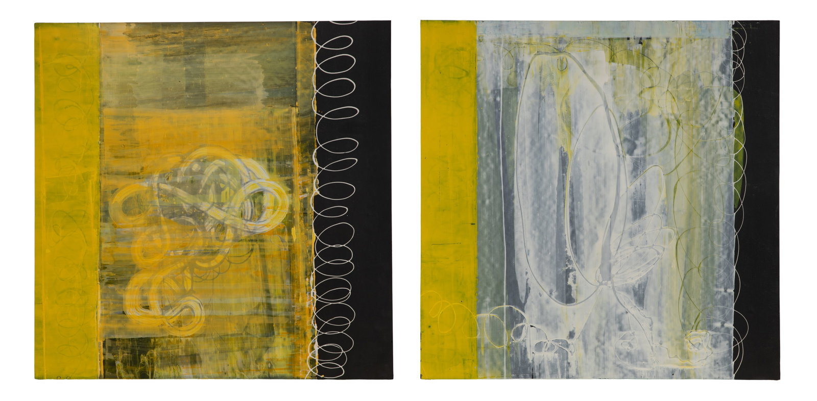 Bernd Haussmann (American, b.1957) Mixed Media on Board: Bernd Haussmann (American, b.1957) Mixed Media on Board (2) 2006 items, both signed verso, #1493 and #1494, unframed Property from: a Private Collector, Chicago (West Town), Illinois Height: 21 inches