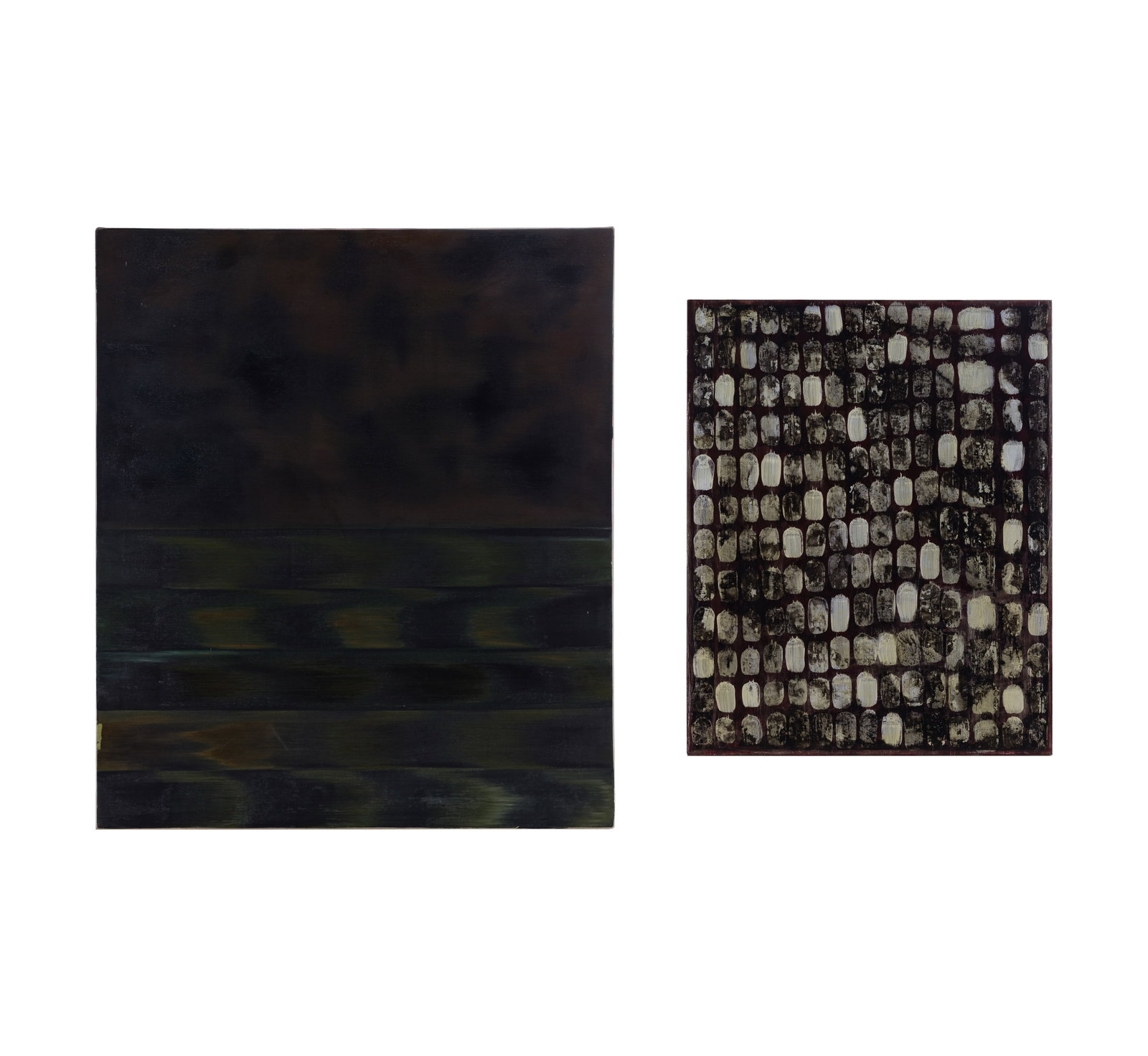 Various Artists (20th Century) Two Works: Various Artists (20th Century) Two Works (2) items including a 1997 oil on canvas by Pamela Townsend, titled 'Lake VII' and signed verso and a 1997 ink and gesso on board by Deanna Lee, titled