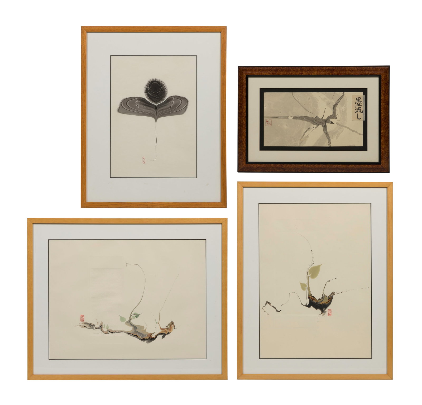 Milena Hughes (American, b.1939) Marbled Paper Painting Assortment (1 of 1)