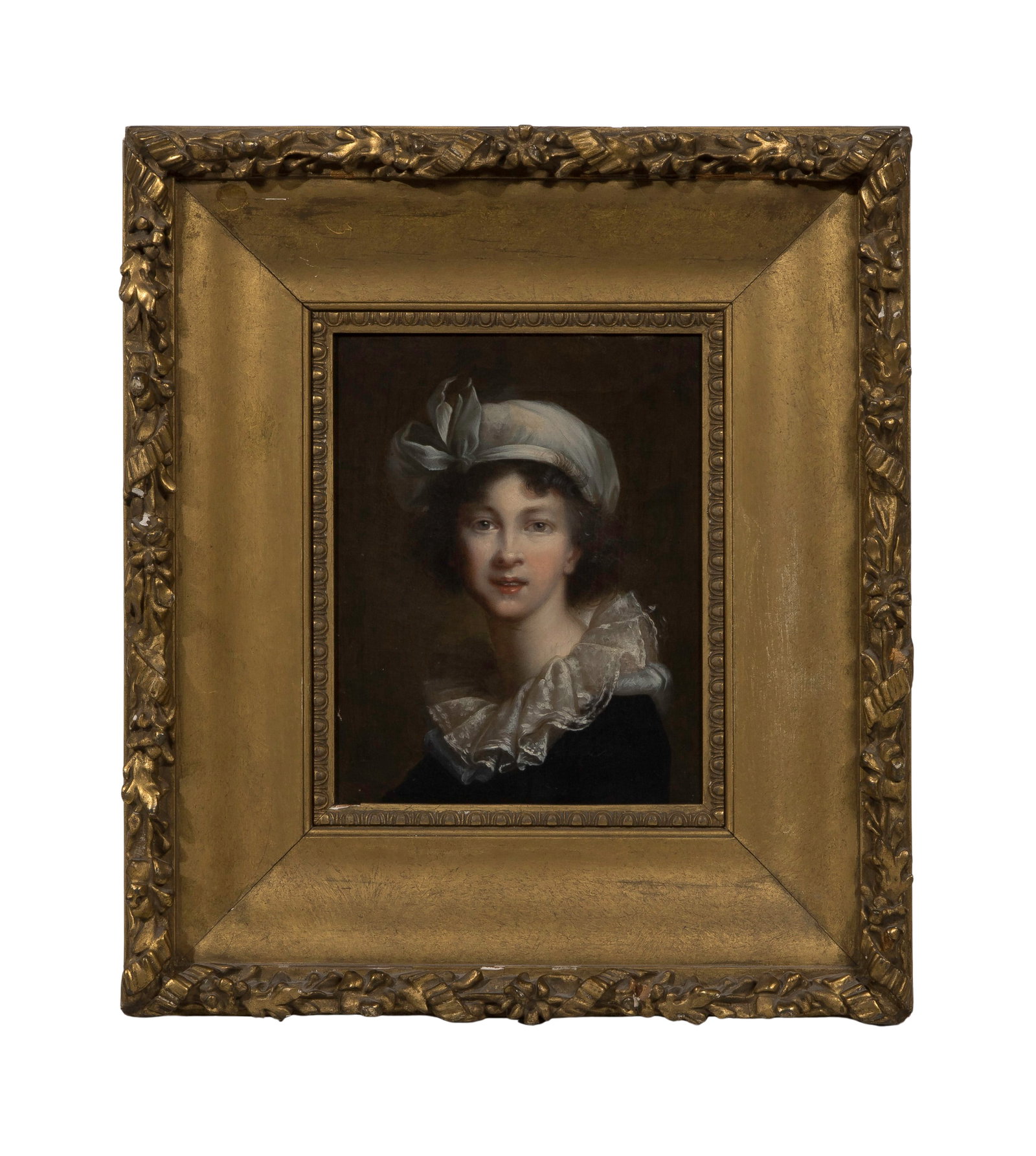 After Elisabeth Louise Vigee-Lebrun (French, 1755-1842) 'Portrait of the Artist' Oil on canvas: After Elisabeth Louise Vigee-Lebrun (French, 1755-1842) 'Portrait of the Artist' Oil on canvas Undated, unsigned, after the 1790 portrait, in a gesso on wood frame Property from: a Private Collector, 