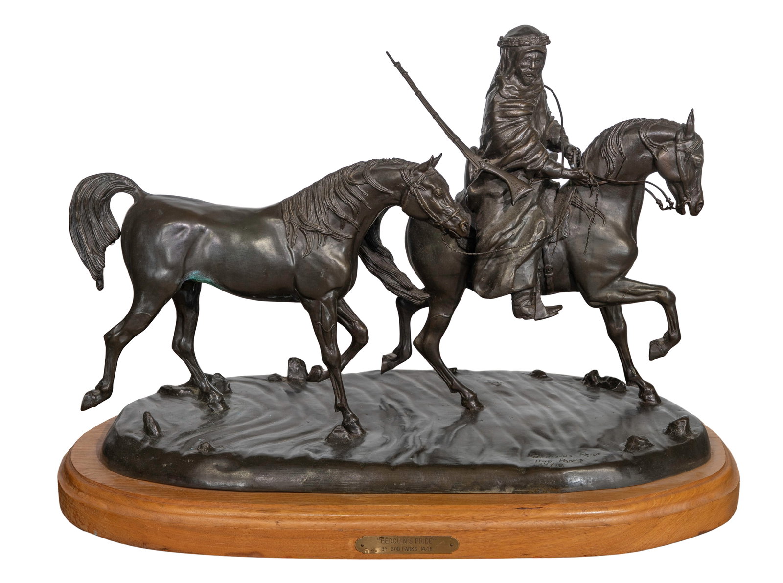 Bob Parks (American, 1943-2017) 'Bedouin's Pride' Bronze Sculpture (1 of 3)