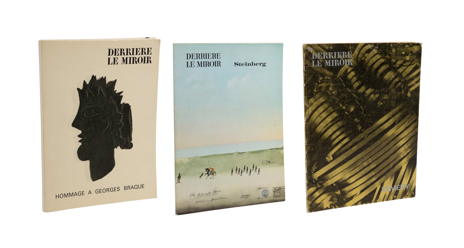 French Art Revue 'Derriere Le Miroir' Assortment: French Art Revue 'Derriere Le Miroir' Assortment (3) total items including an issue of the French art magazine published by Maeght Editeur in May 1964, edition created to celebrate the 82nd birthday