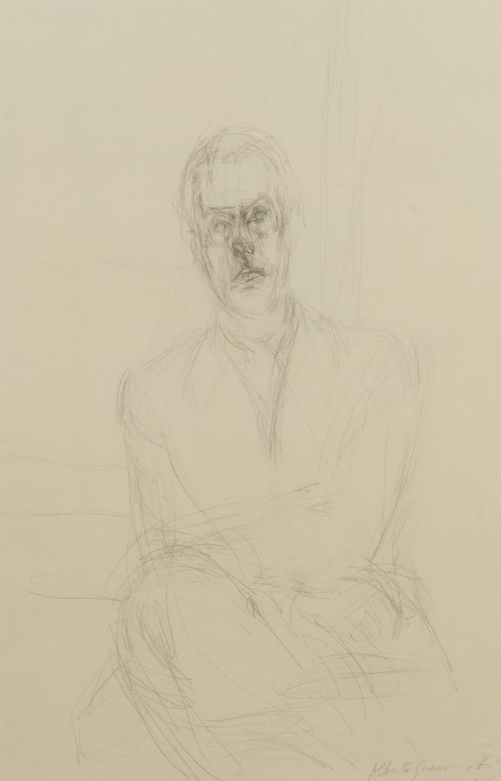 After Alberto Giacometti (Swiss, 1901-1966) 'Portrait of Diego' Lithograph (1 of 2)