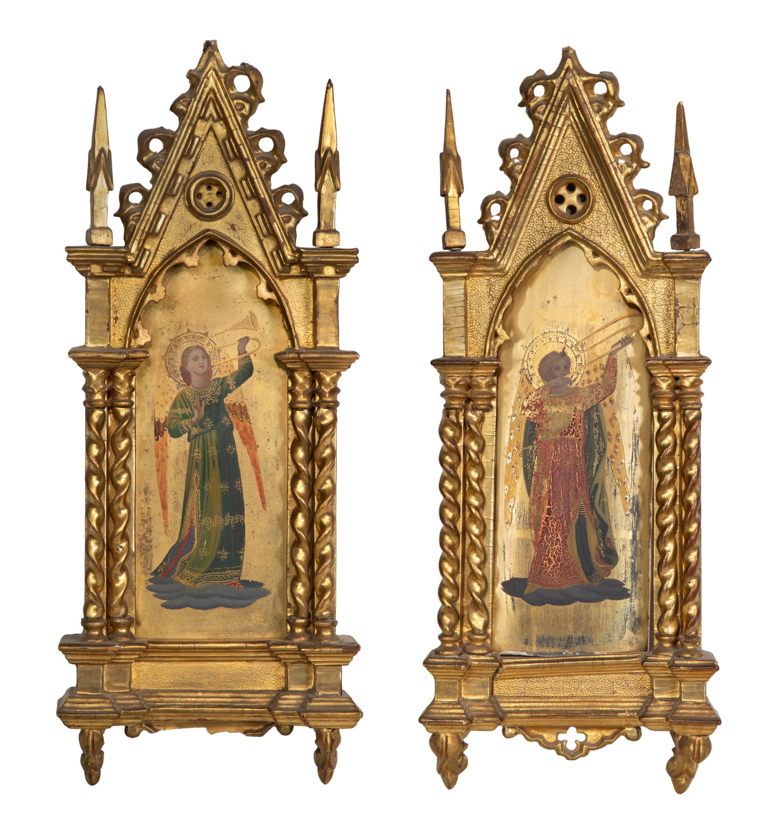 After Fra Angelico (Italian, 1387-1455) Gilt Wood Panels (1 of 2)