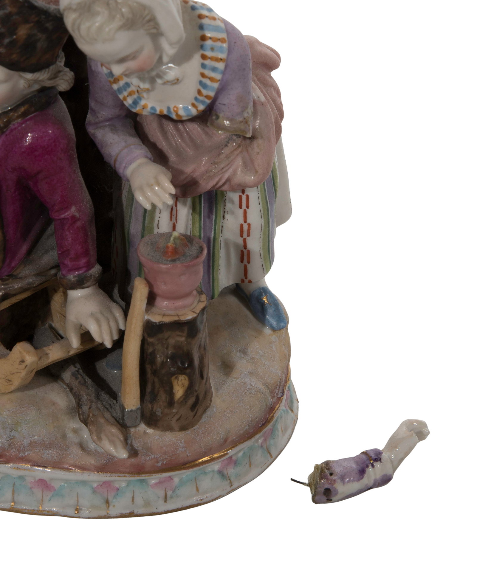Sitzendorf Figural Porcelain Candelabras - 4