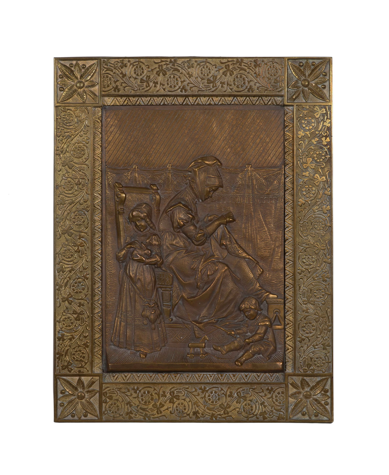 Bronze Relief Plaque and Frame (1 of 2)