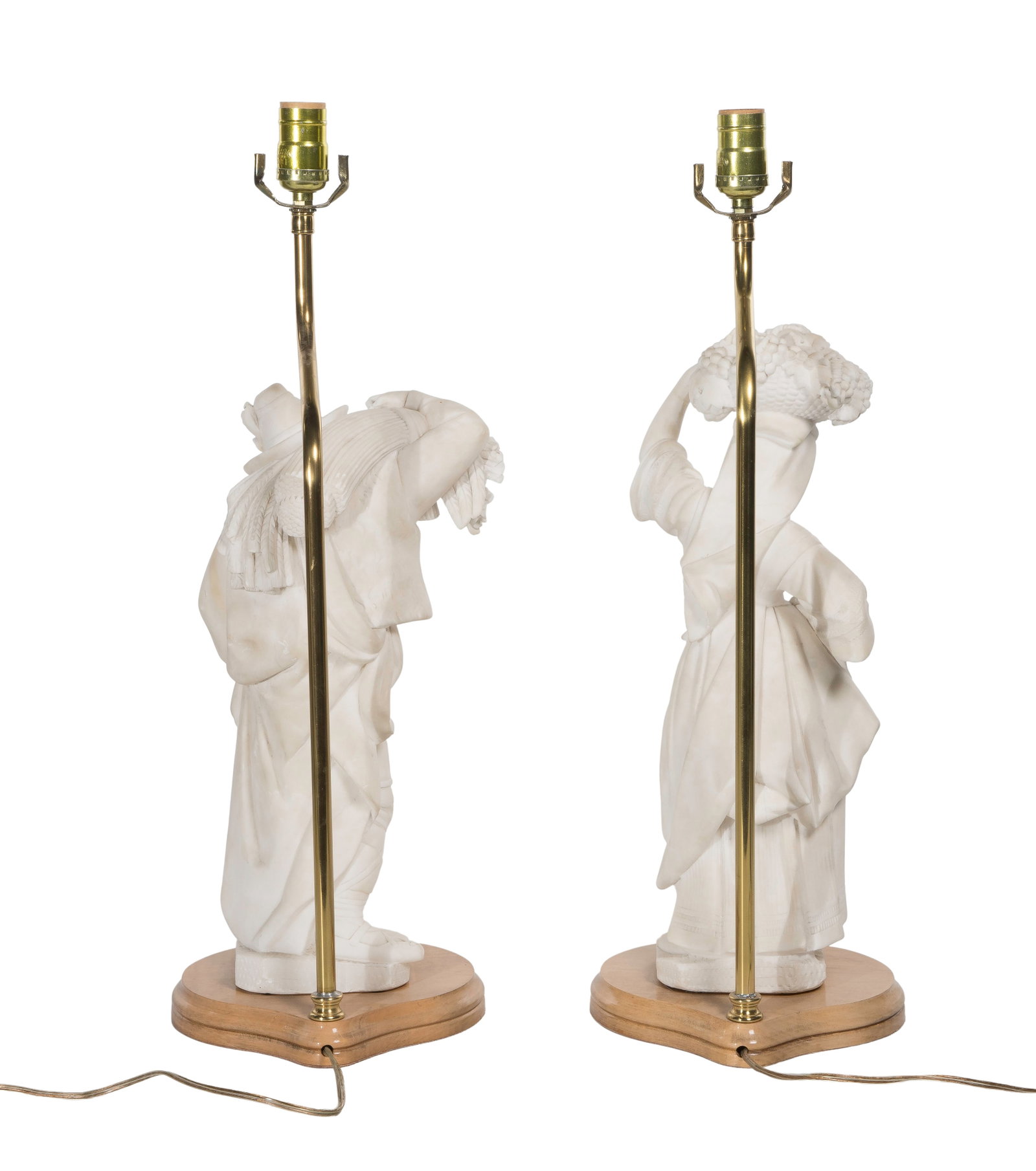 Alabaster Figural Table Lamps - 2