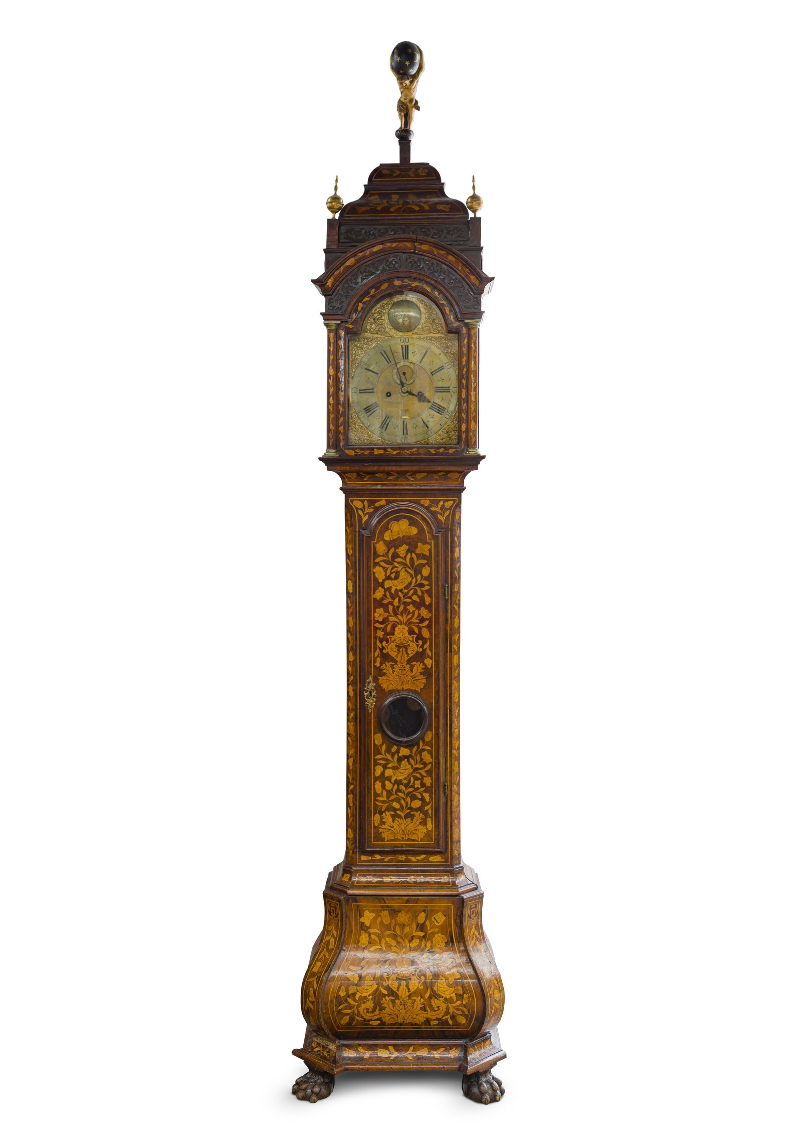 Clarke & Dunster Marquetry Longcase Clock (1 of 13)
