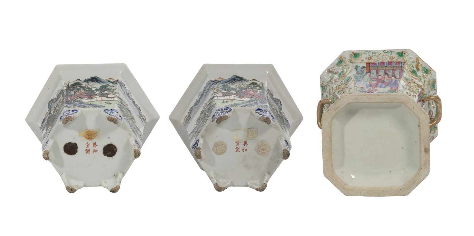 Chinese Export Cache Pot Assortment - 2