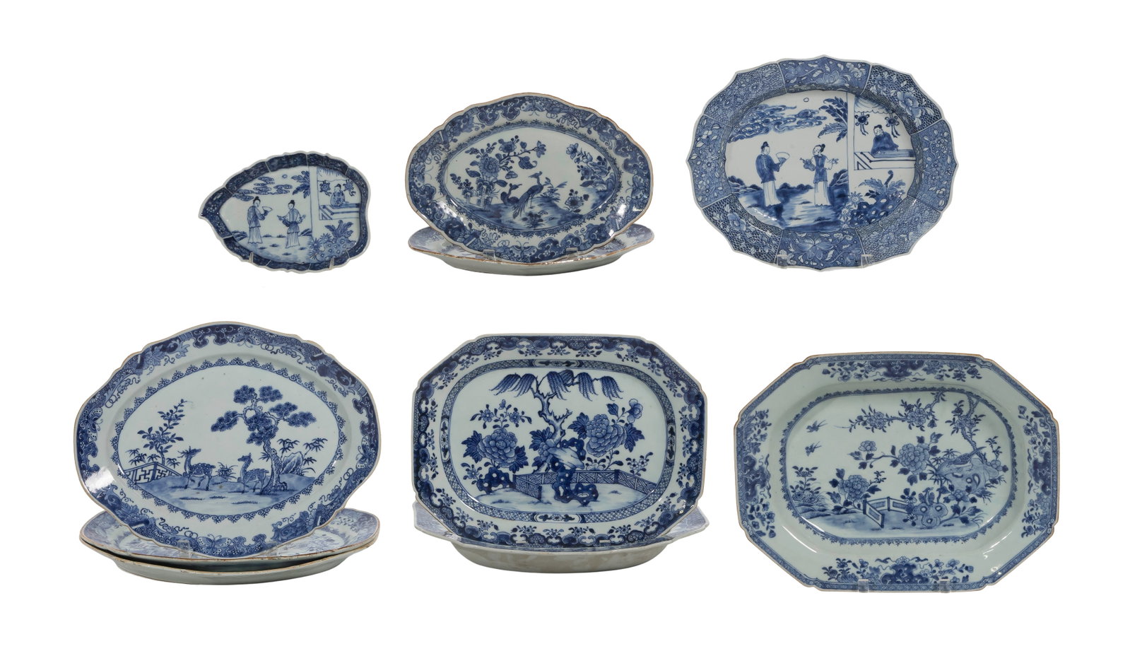 Chinese Export Blue and White Porcelain Assortment (1 of 1)