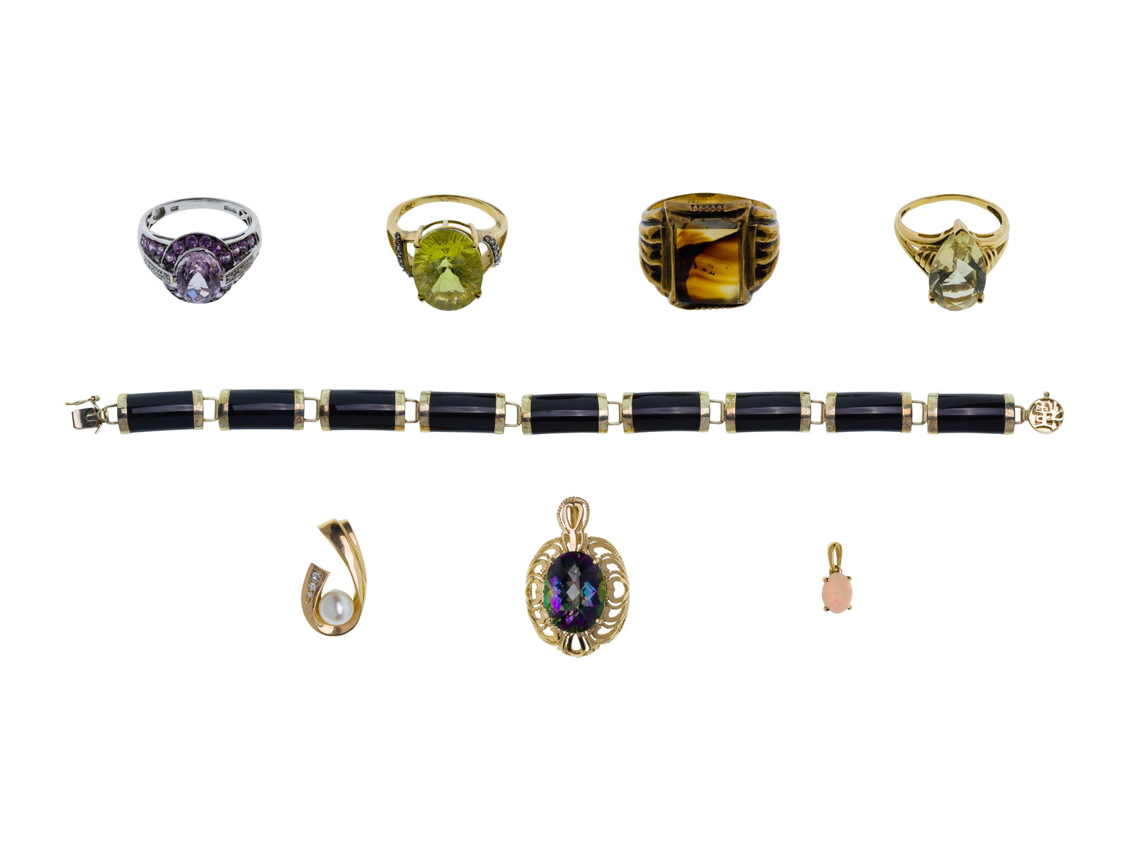 10k Gold and Gemstone Jewelry Assortment (1 of 2)