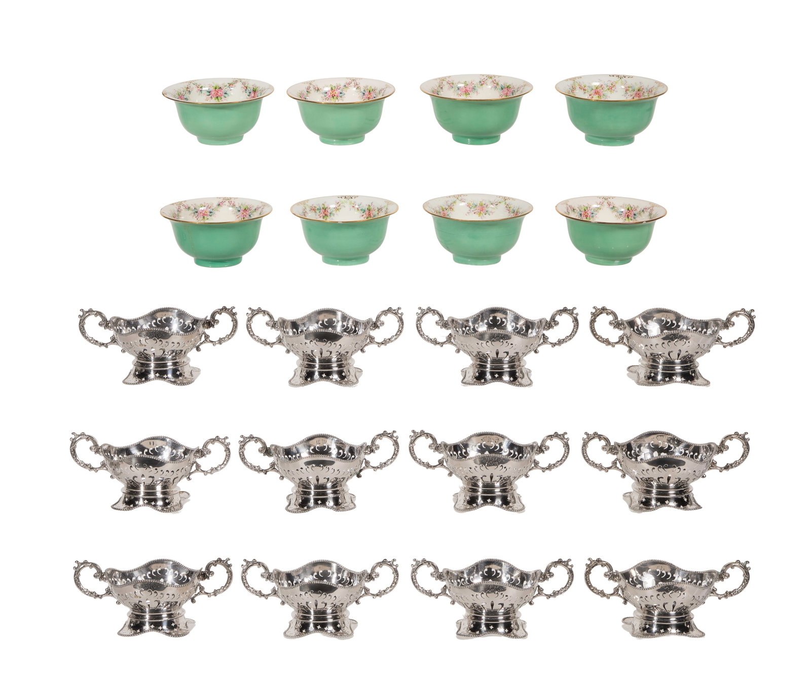 Sterling Silver Bouillon Cup Suite - 2