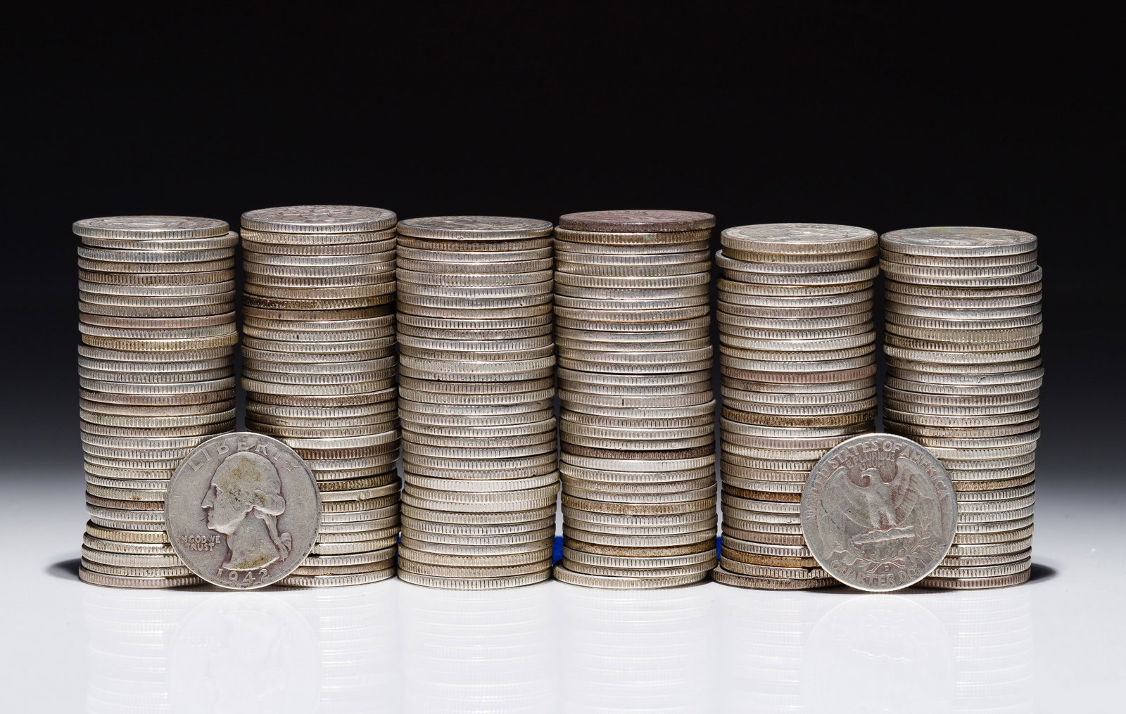 Washington Silver Quarters 25c: Washington Silver Quarters 25c (200) coins including mixed dates and mints Property from: a Private Collector, Addison, Illinois Category: Quarters > Washington Quarter Estimated Sale Time: 6:10 pm