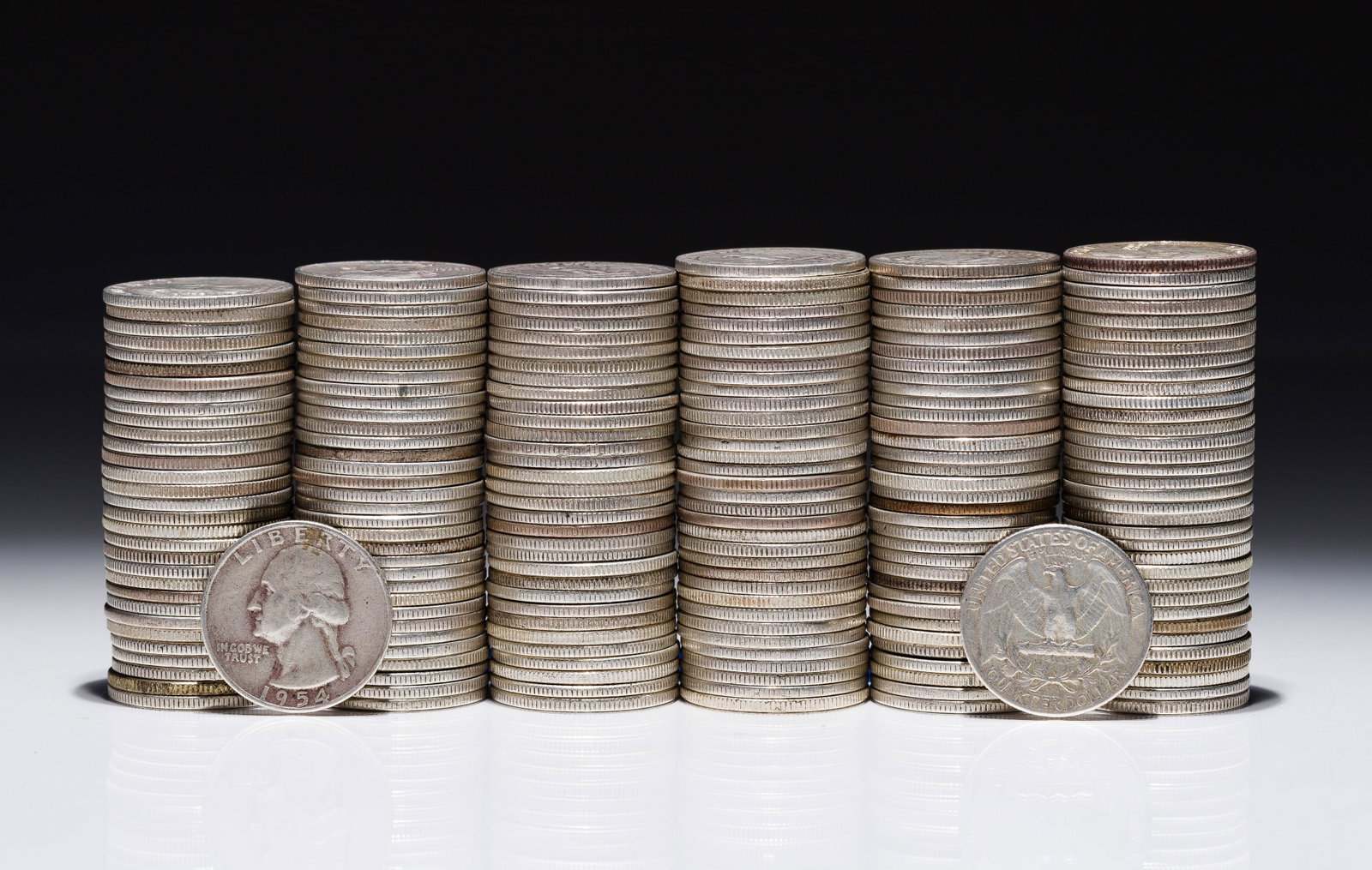 Washington Silver Quarters 25c: Washington Silver Quarters 25c (200) coins including mixed dates and mints Property from: a Private Collector, Addison, Illinois Category: Quarters > Washington Quarter Estimated Sale Time: 6:11 pm