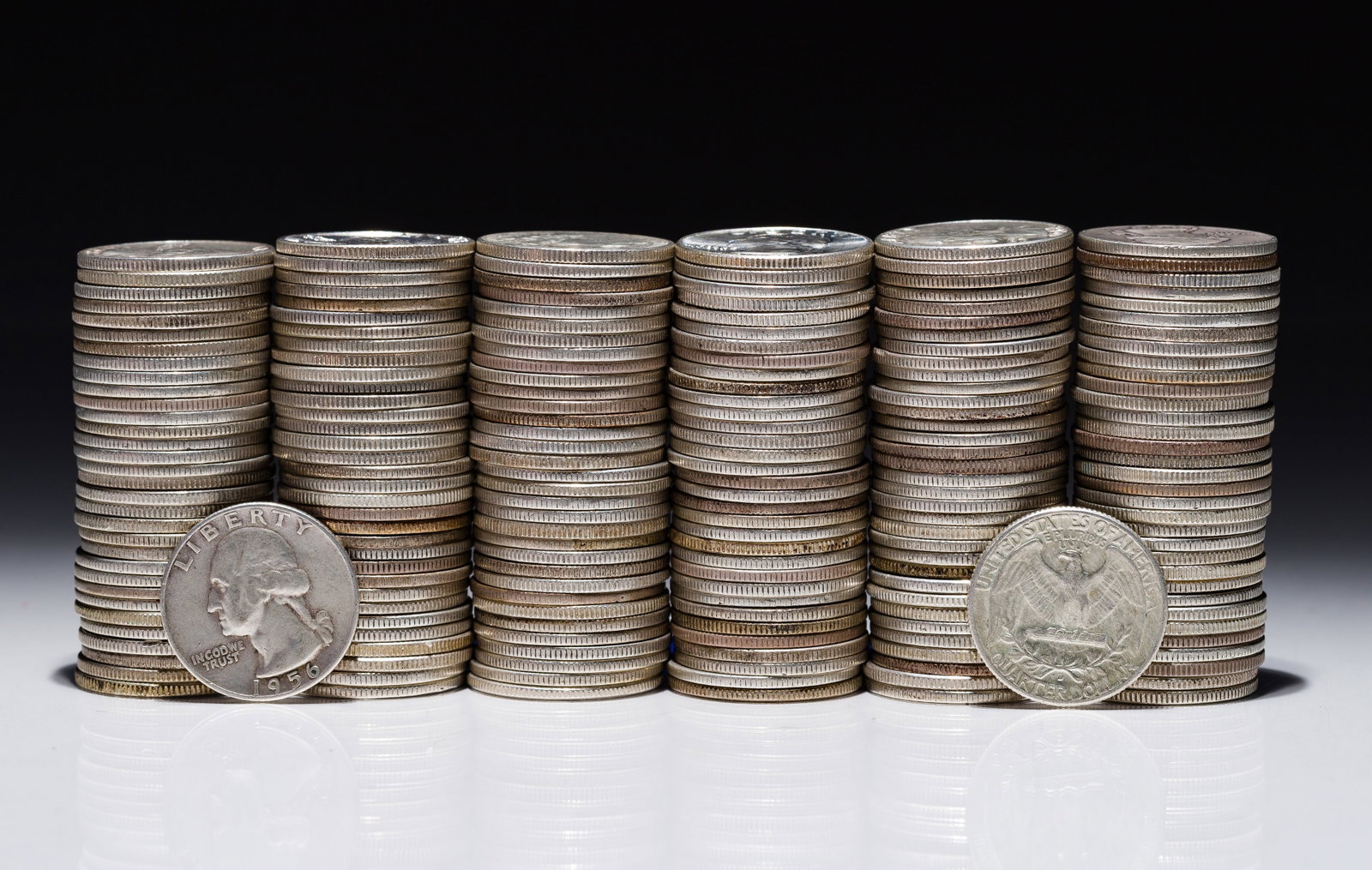 Washington Silver Quarters 25c: Washington Silver Quarters 25c (200) coins including mixed dates and mints Property from: a Private Collector, Addison, Illinois Category: Quarters > Washington Quarter Estimated Sale Time: 6:13 pm