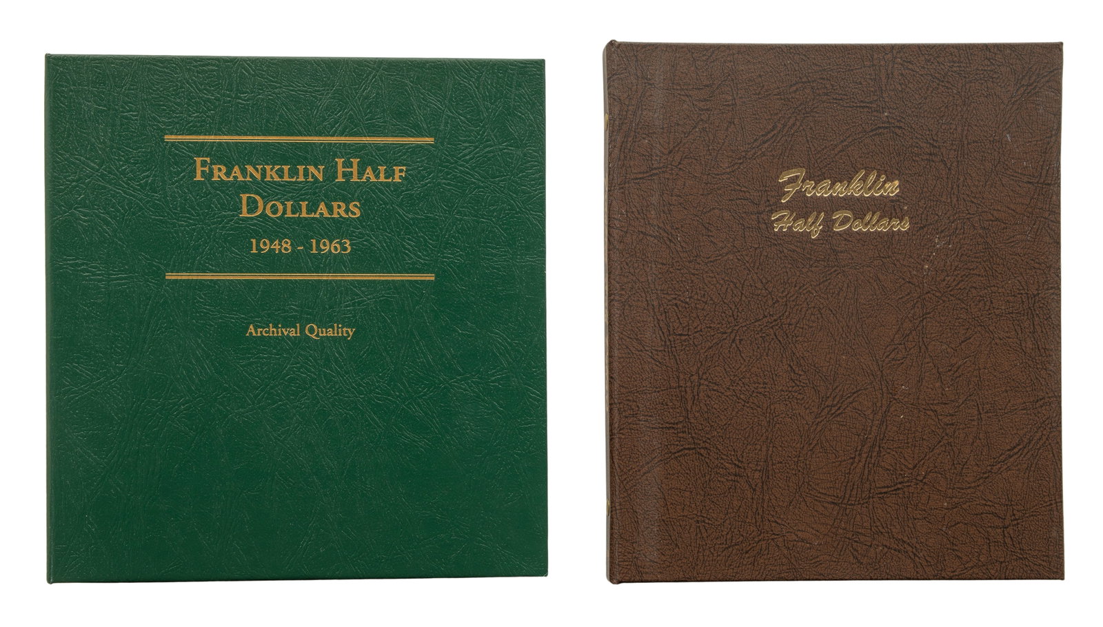 Franklin 50c Assortment: Franklin 50c Assortment $34.50 face value US 90% silver including (69) Franklin 50c, all contained in partial set coin folders Property from: a Private Collector, Palatine, Illinois Category: Half