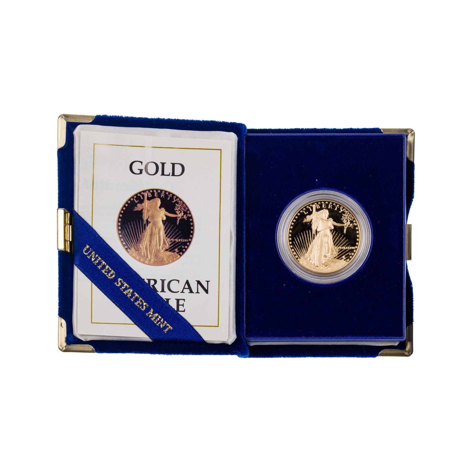 1987 $50 Gold Eagle Proof: 1987 $50 Gold Eagle Proof Having boxes and paperwork Property from: a Private Collector, Rockford, Illinois Category: Bullion Coins > Gold Bullion Estimated Sale Time: 6:27 pm CST Shipping Status: