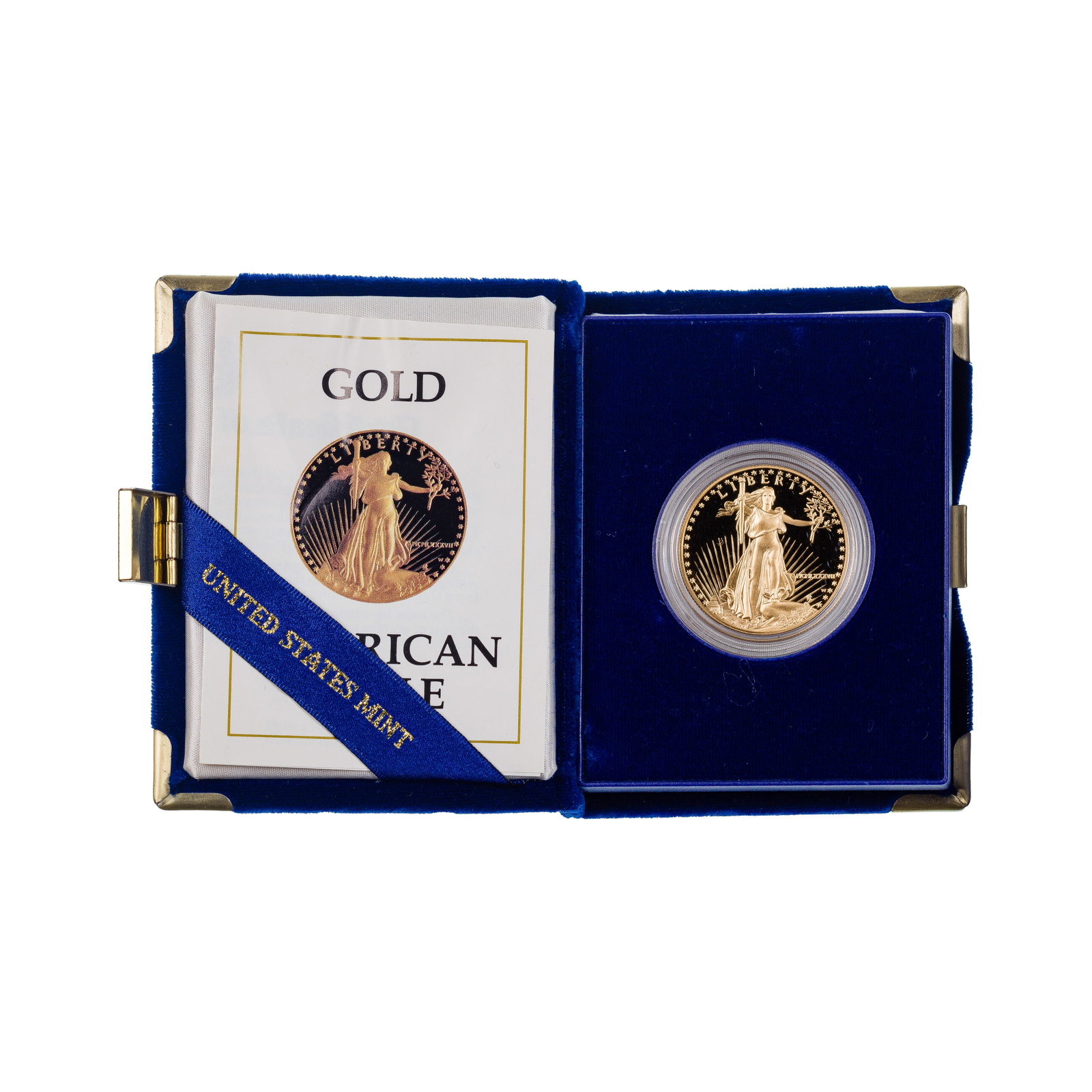1987 $50 Gold Eagle Proof: 1987 $50 Gold Eagle Proof Having boxes and paperwork Property from: a Private Collector, Rockford, Illinois Category: Bullion Coins > Gold Bullion Estimated Sale Time: 6:27 pm CST Shipping Status: