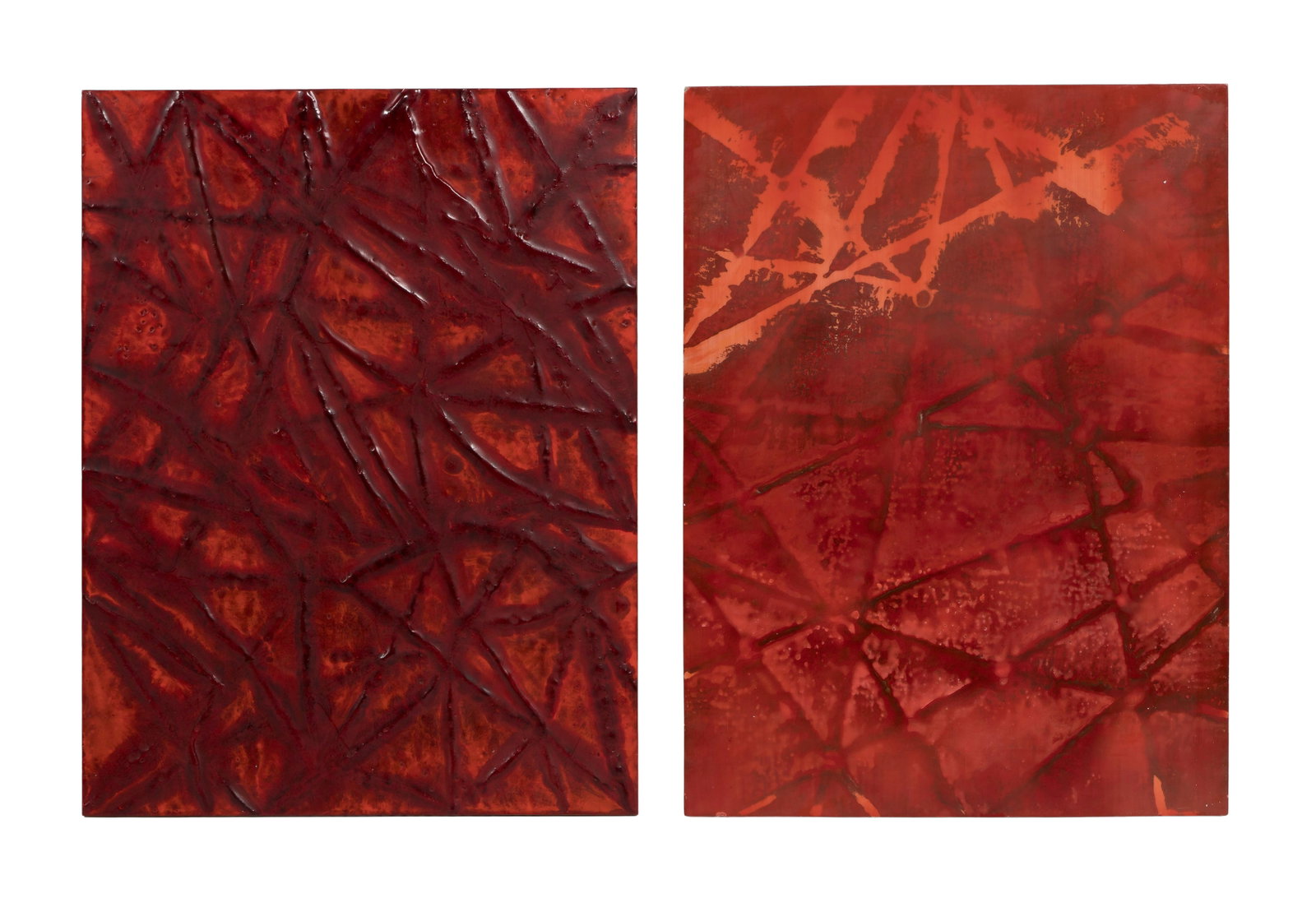 Robin Rose (American, b.1946) Mixed Media on Metal (1 of 2)