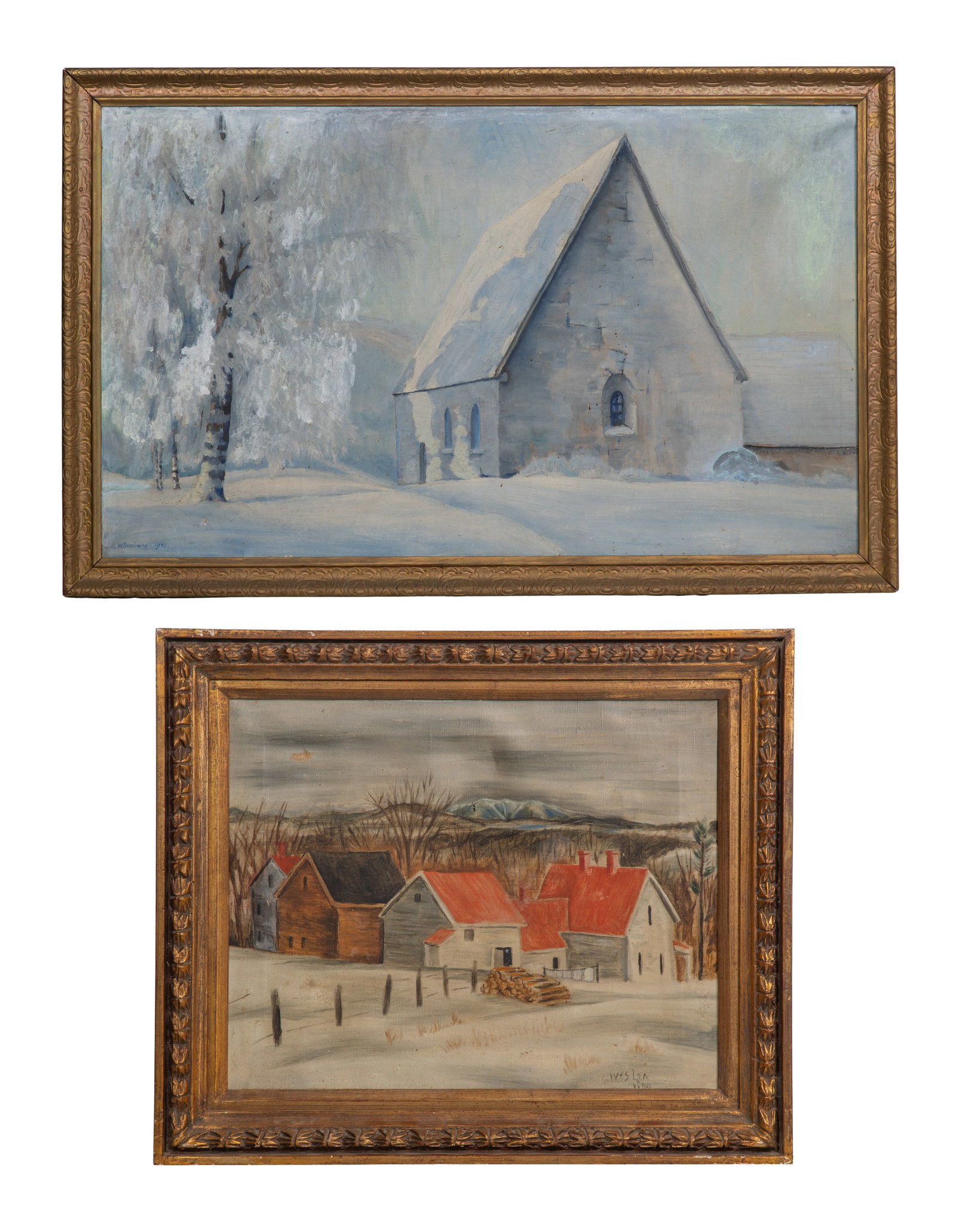 H. Turnberg (American, 20th Century) Oil on Canvas (1 of 2)