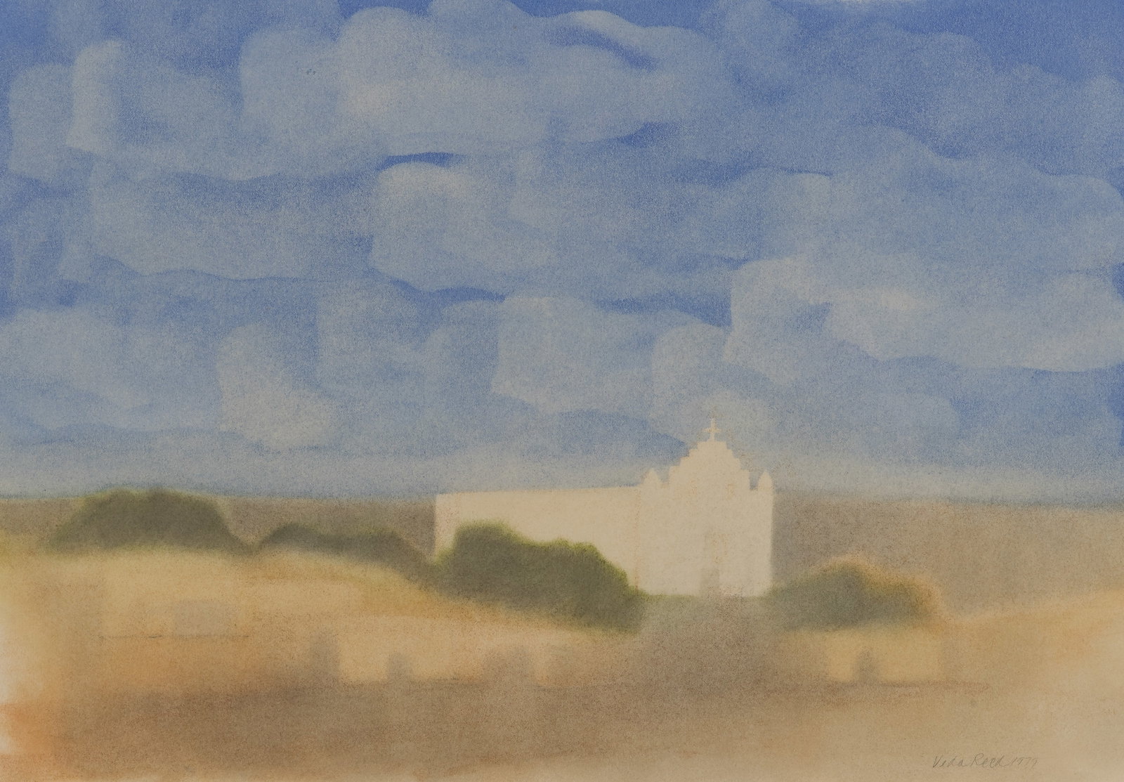 Veda Reed (American, b.1934) 'New Mexico Laguna Pueblo #4' Watercolor (1 of 5)