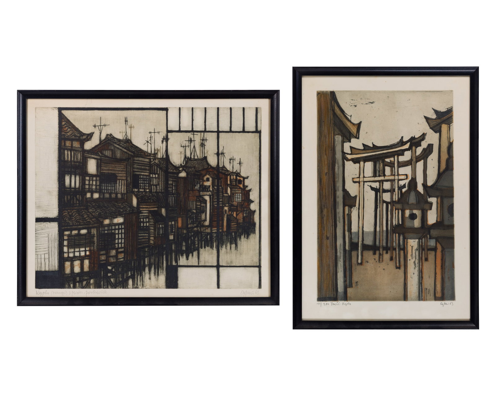 Otto Eglau (German, 1917-1988) Etchings and Aquatint (1 of 3)